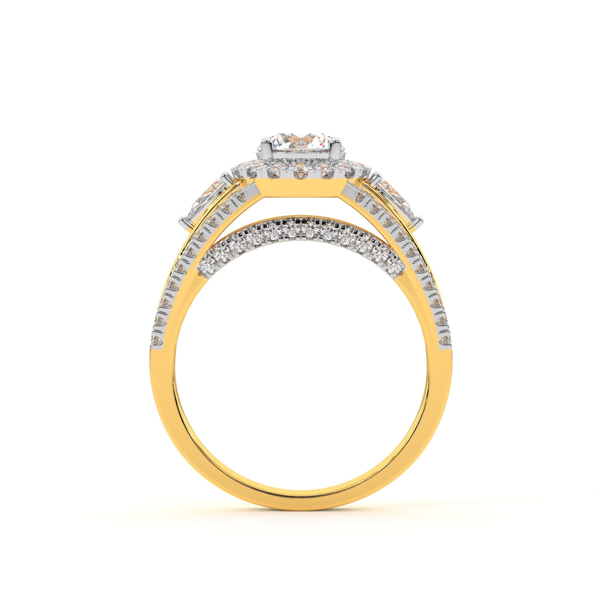Executive Halo Ring For Her