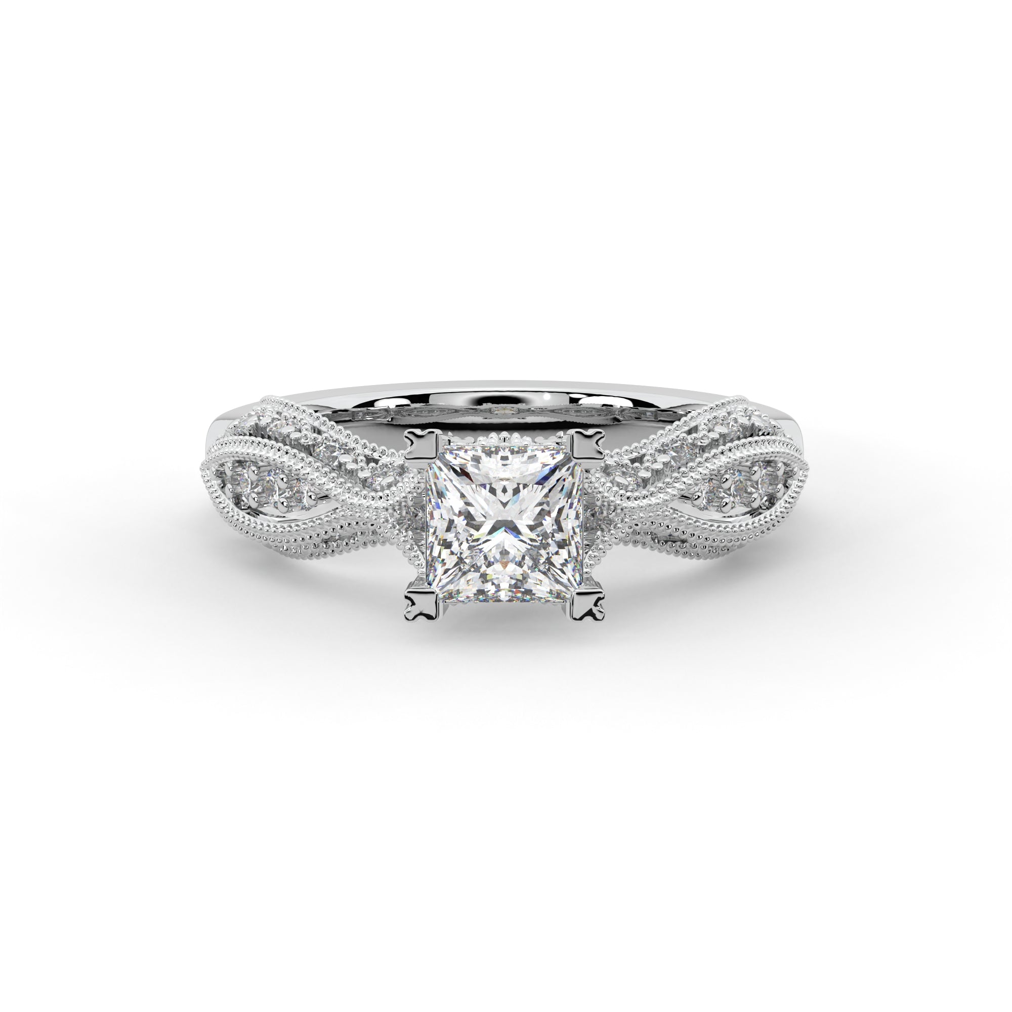 Majestic Princess Cut Solitaire