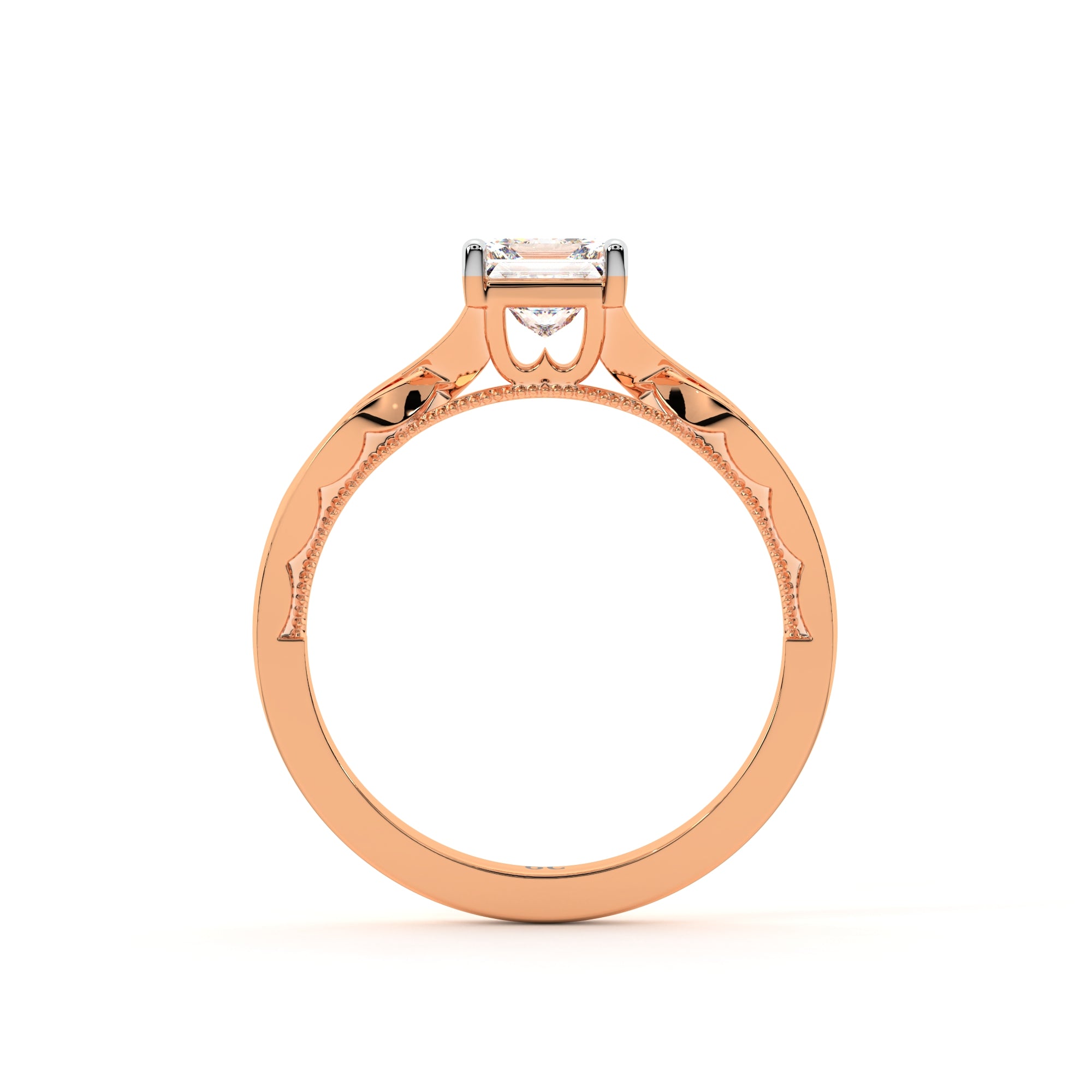 Princess Solitaire Ring