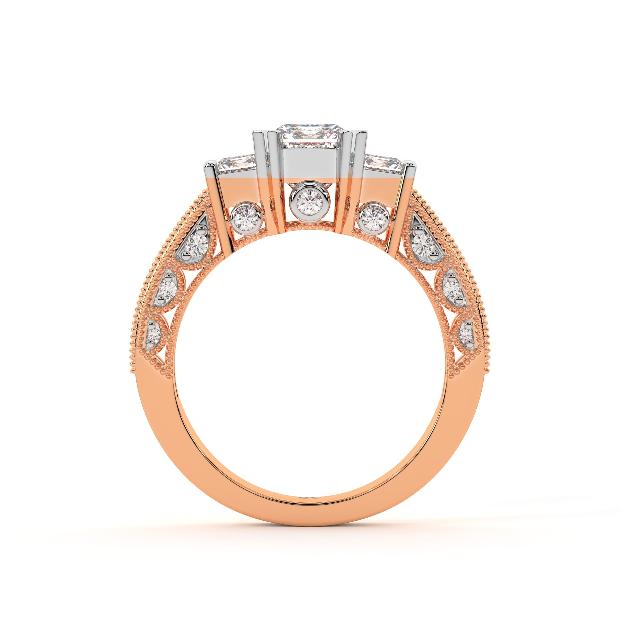 Radiant Triad Diamond Ring