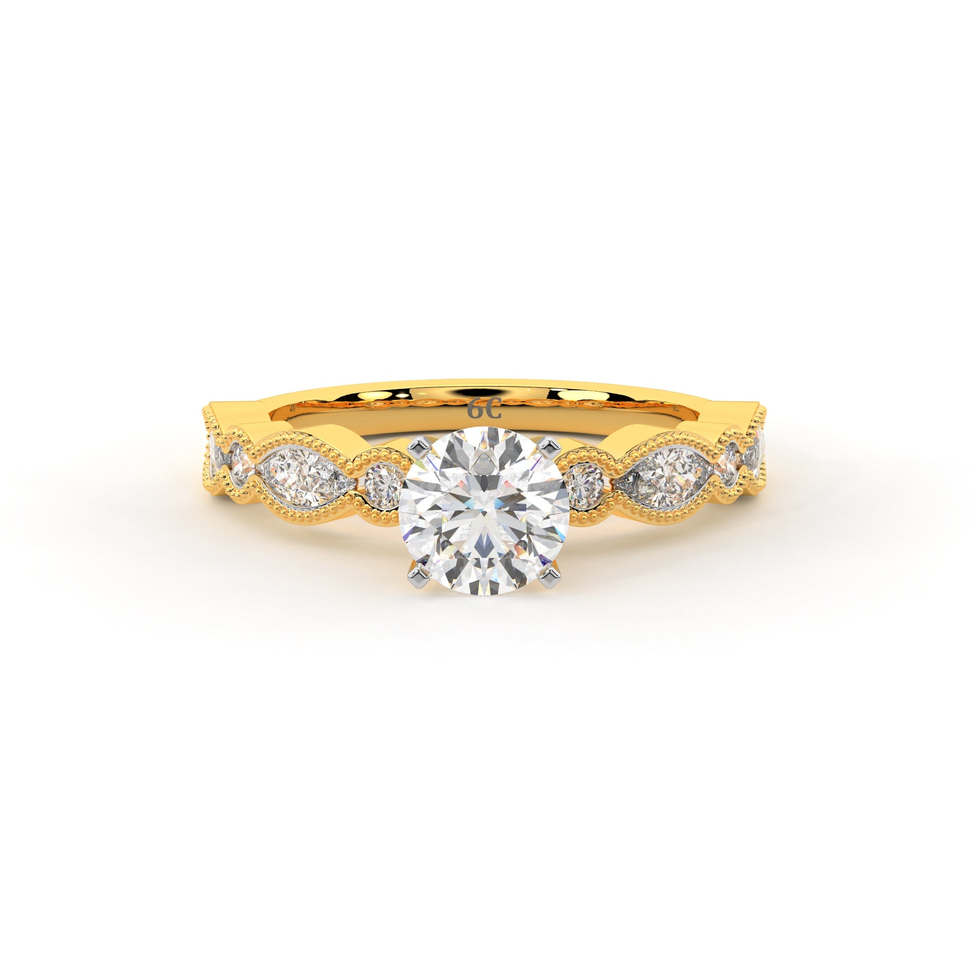 Enchanted Crown Solitaire Ring