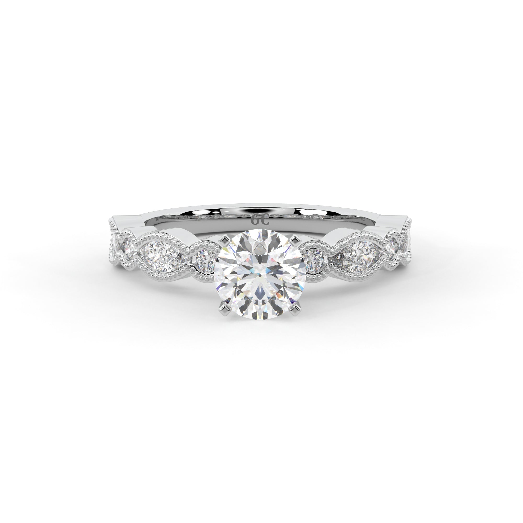 Enchanted Crown Solitaire Ring