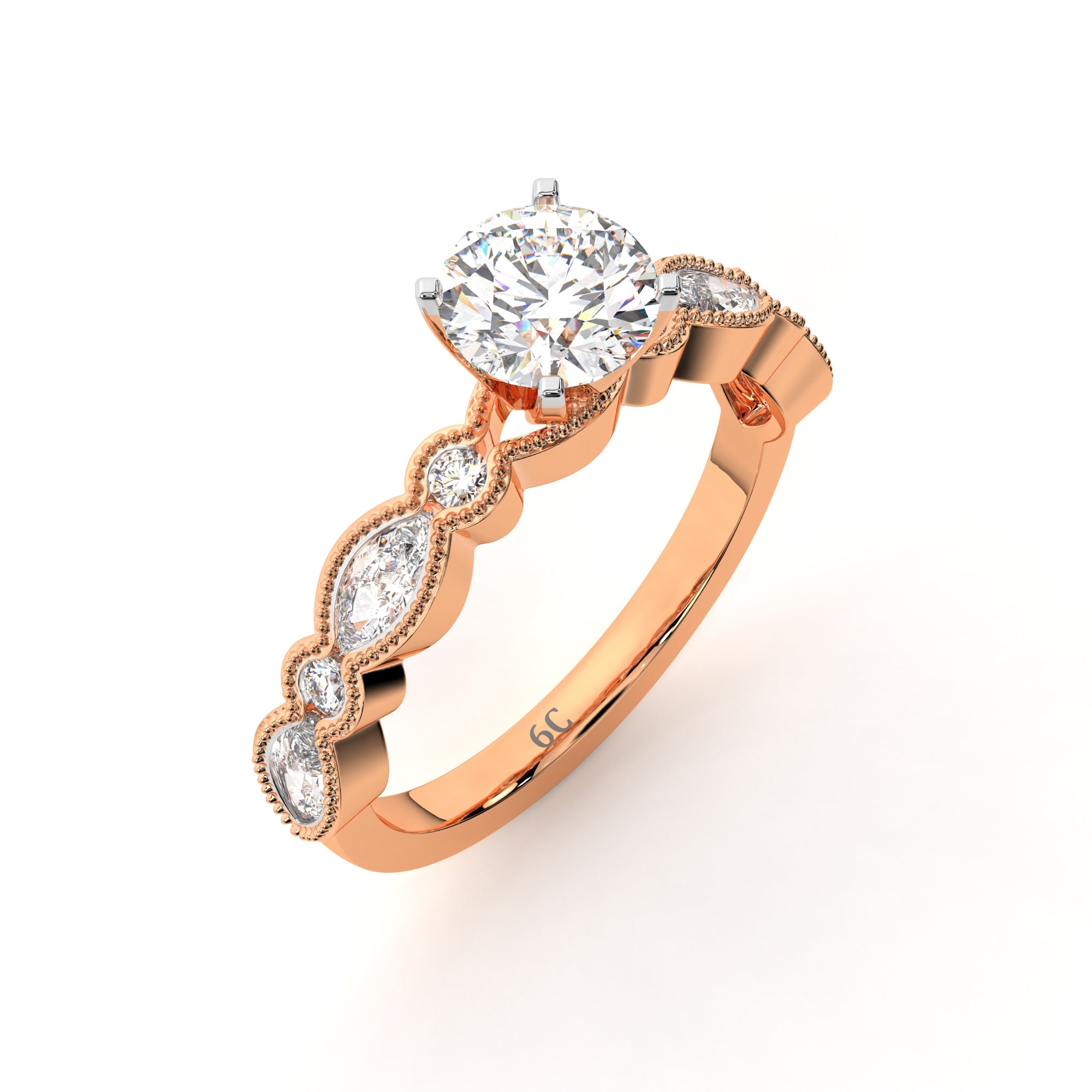 Enchanted Crown Solitaire Ring