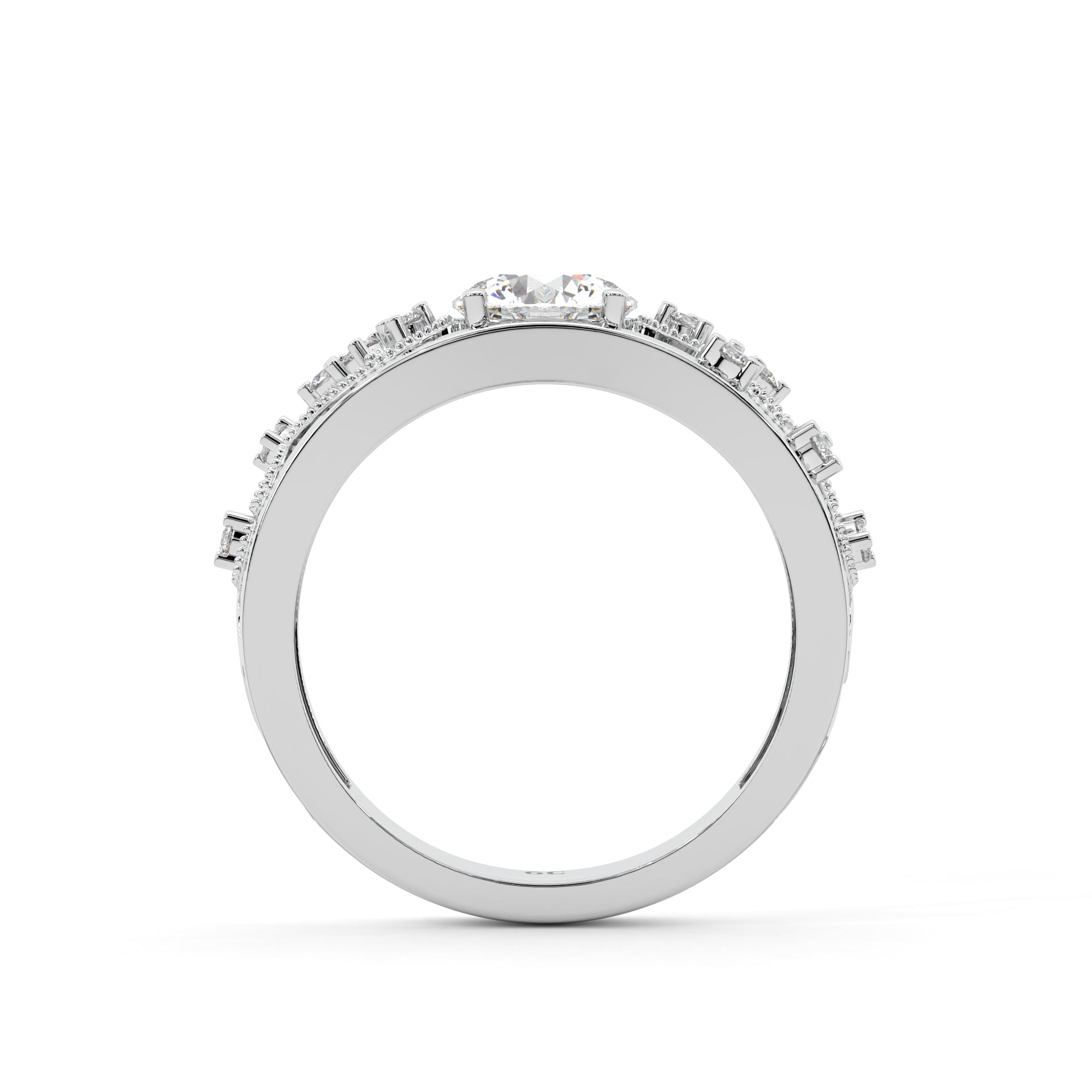 Intricate Designer Solitaire Ring