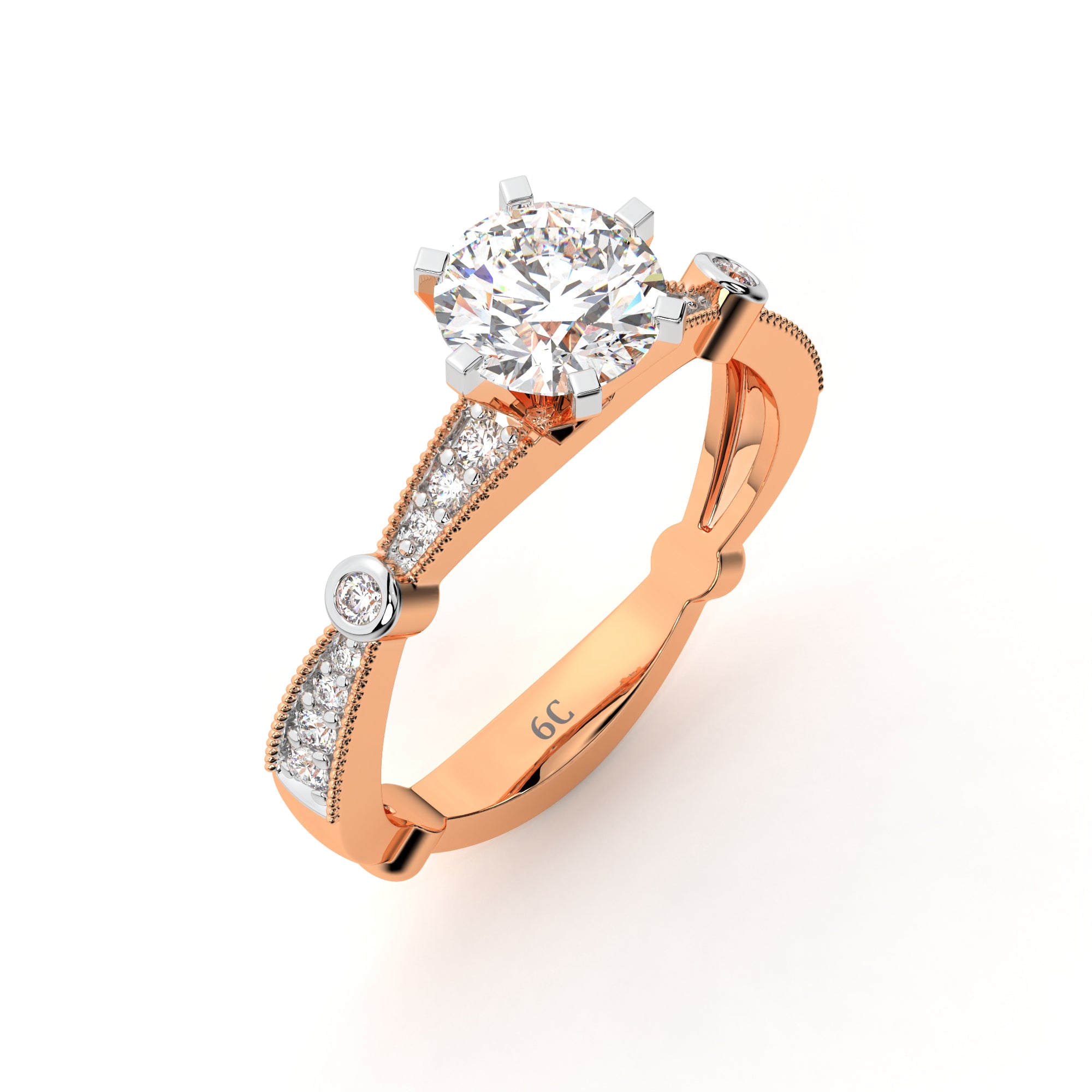 Timeless Crowned Diamond Ring