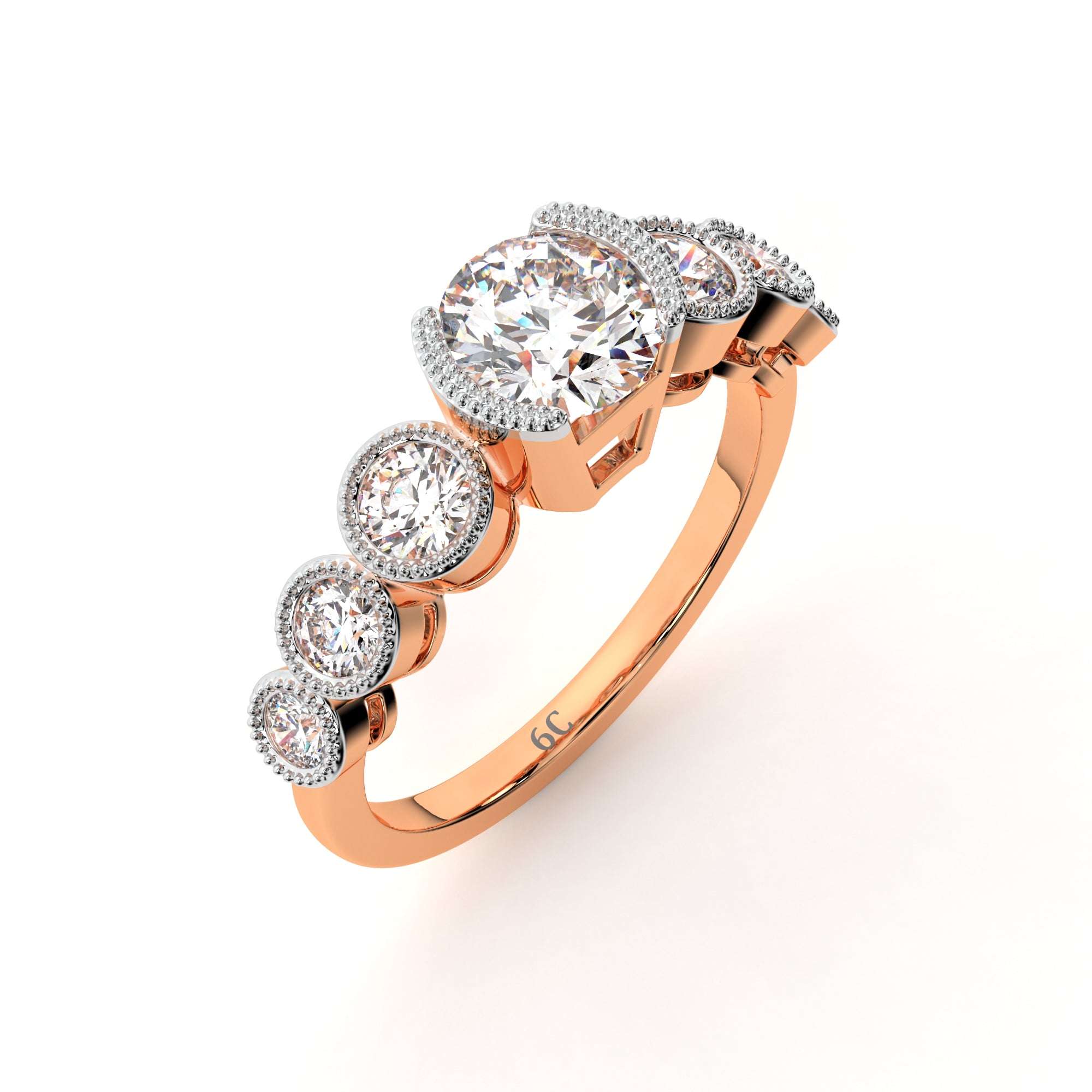 Lucky Seven Diamond Cluster Ring