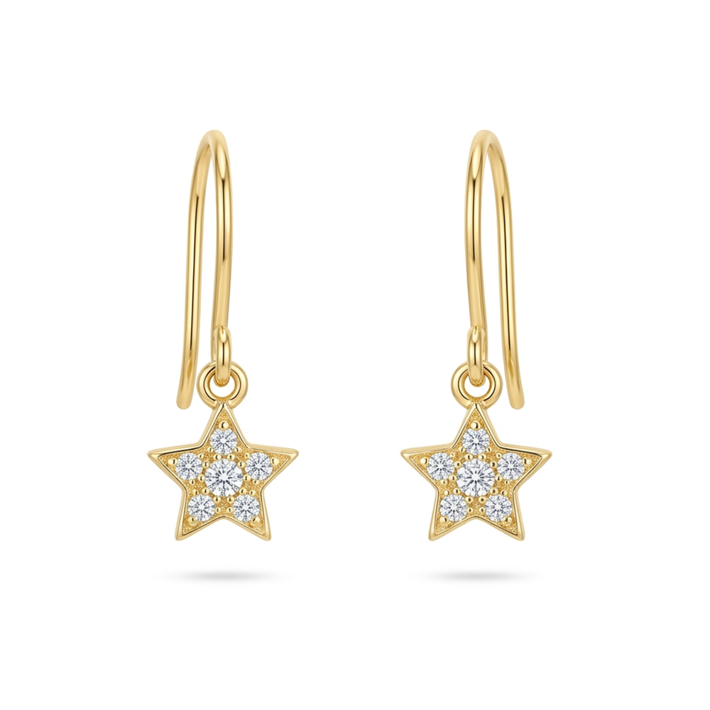 Stella Diamond Star Drop Earrings | Eco-Friendly Lab-Grown Diamonds | The6C
