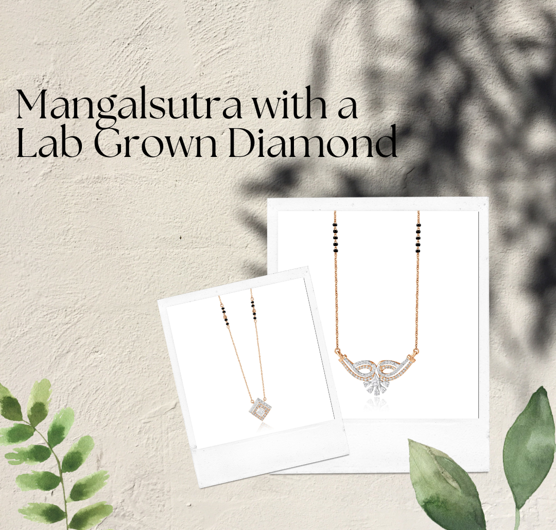 Mangalsutra with a Lab Grown Diamond