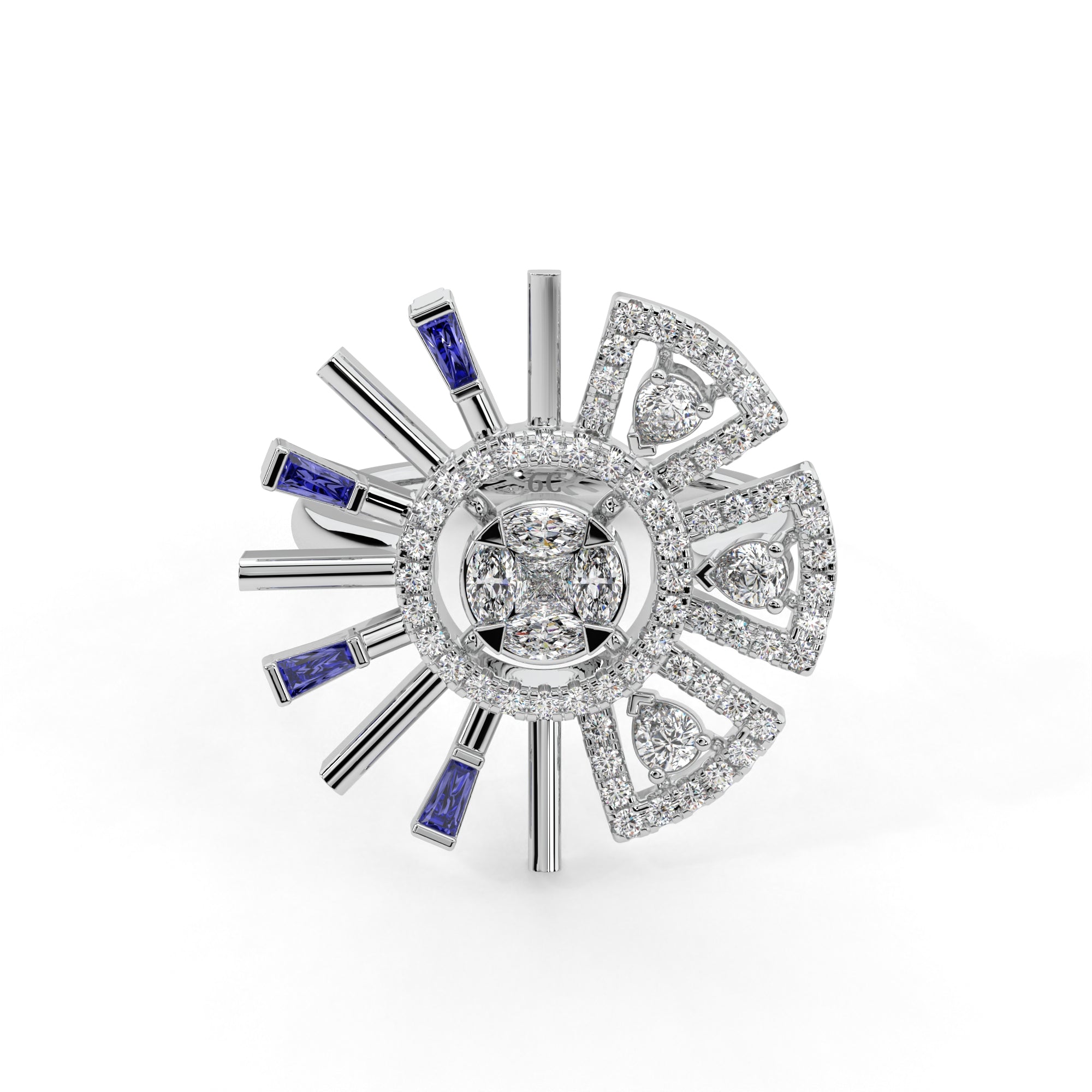 Guardian Grace Diamond Umbrella Ring