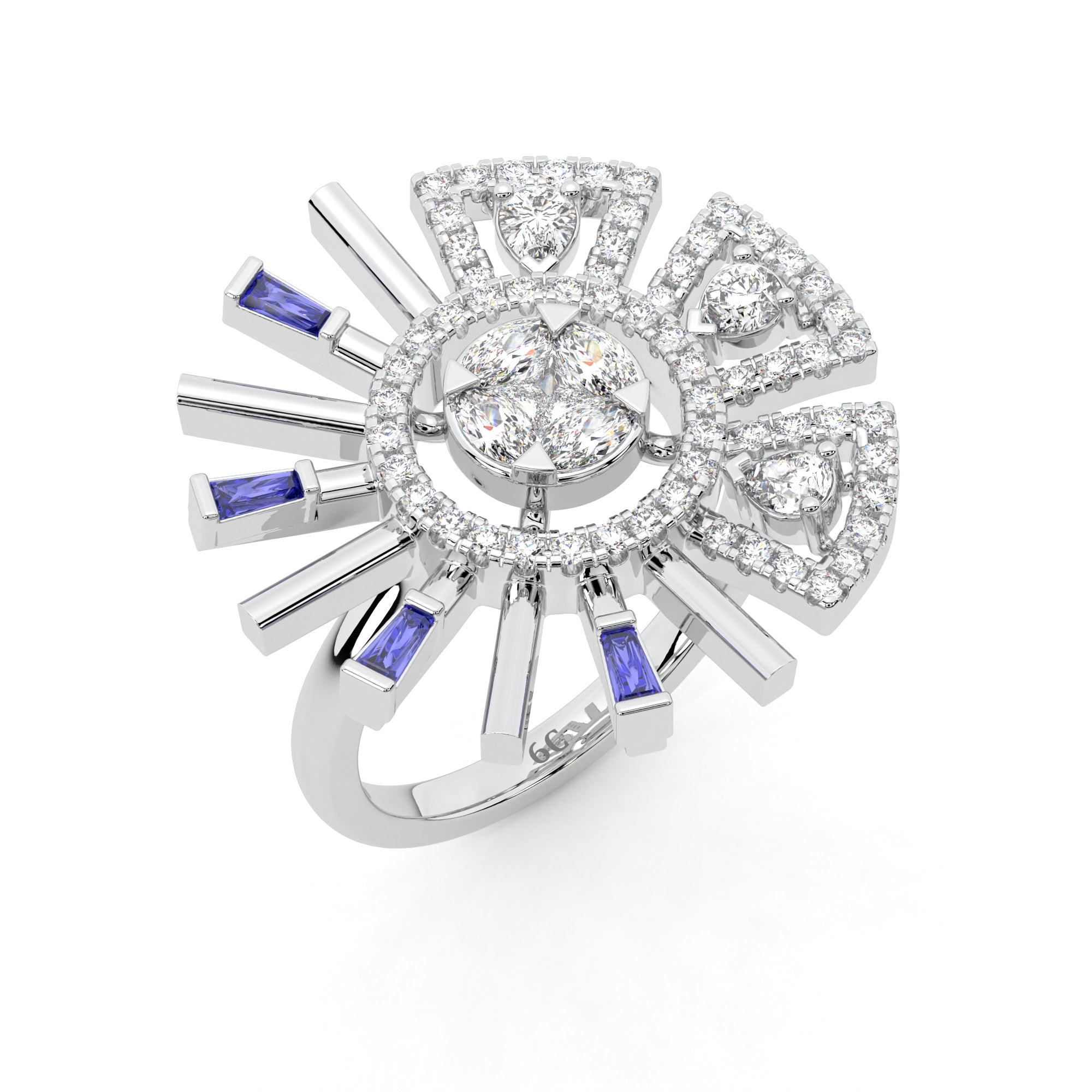 Guardian Grace Diamond Umbrella Ring