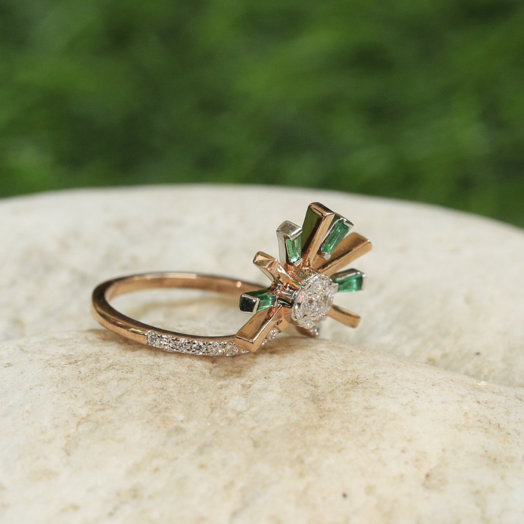 Majestic Full Tiara Diamond Ring (Rose Gold)