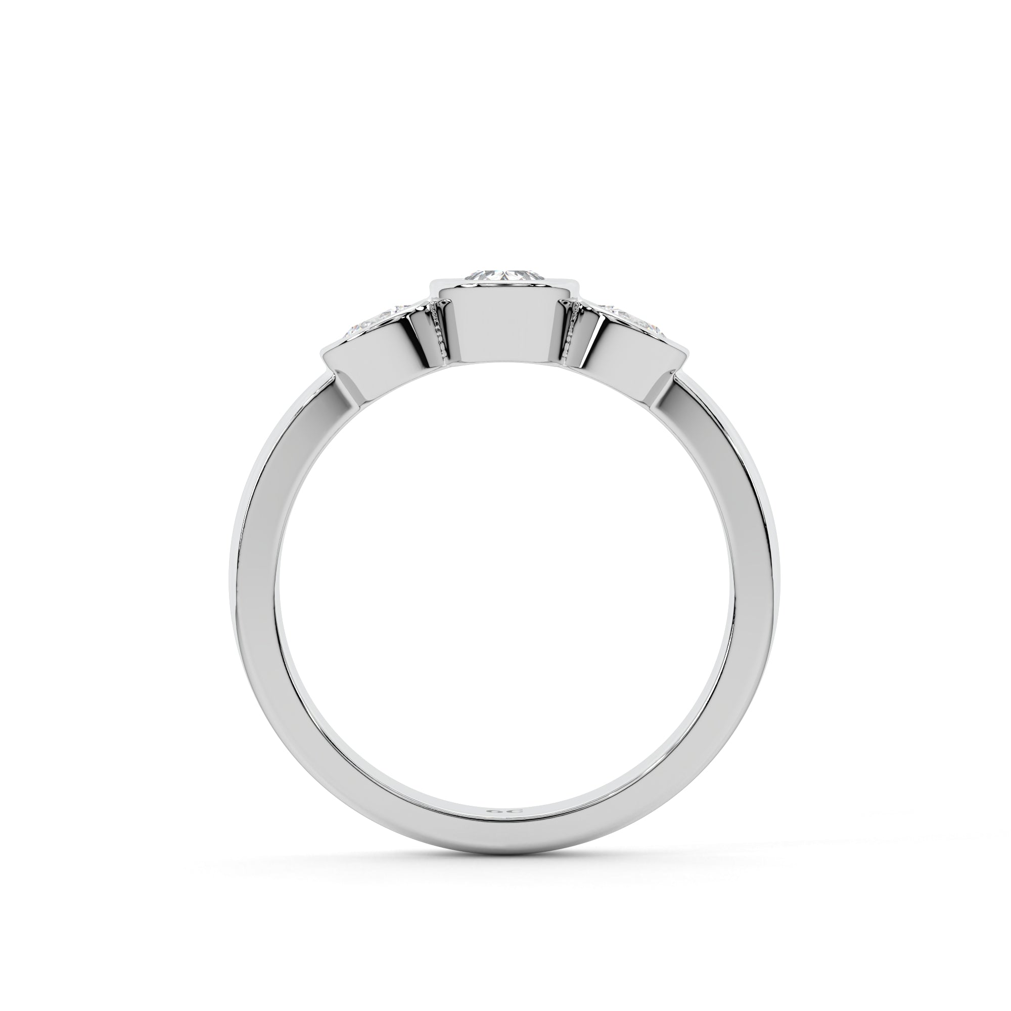 Eternal Spark Three Stone Ring (White Gold)