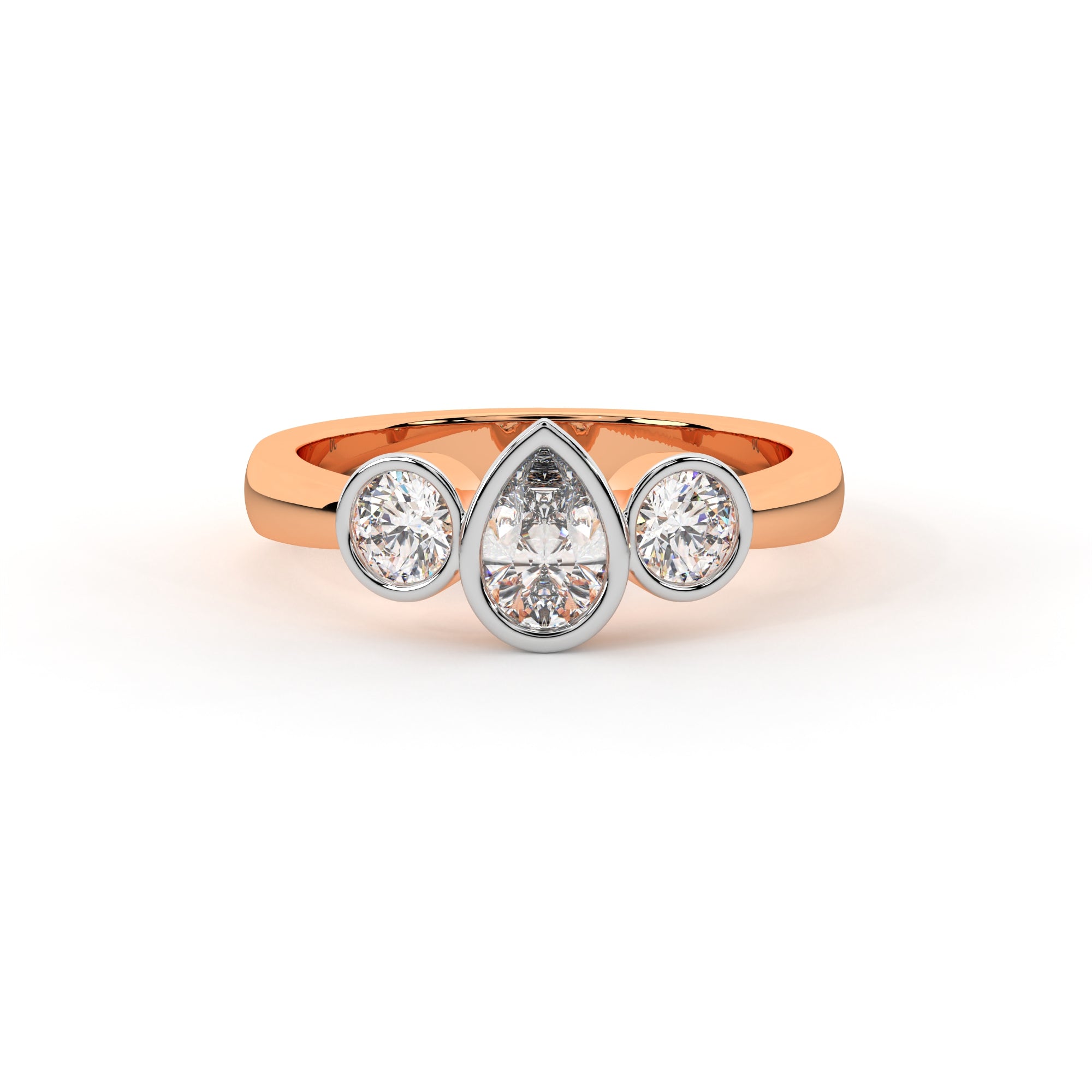 Pear Round Love Diamond Ring