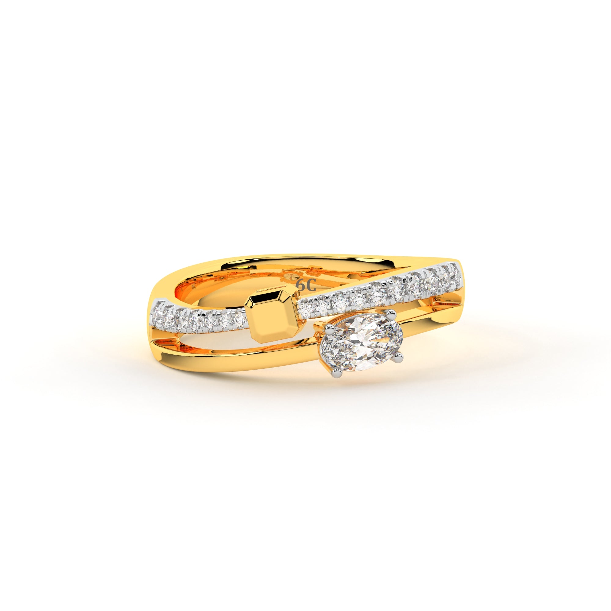 Double Spark Diamond Ring