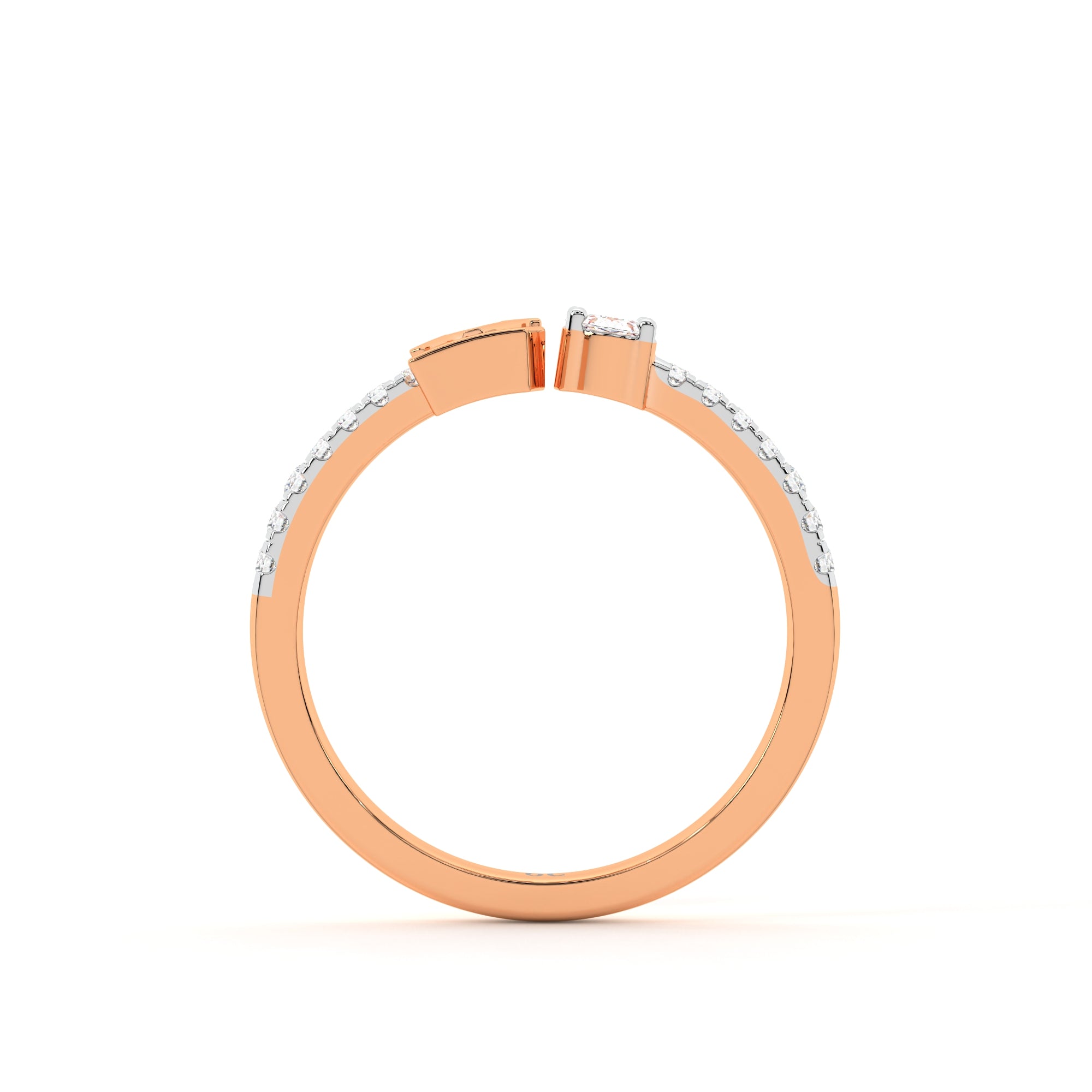 Personalised Diamond Ring (Rose Gold)