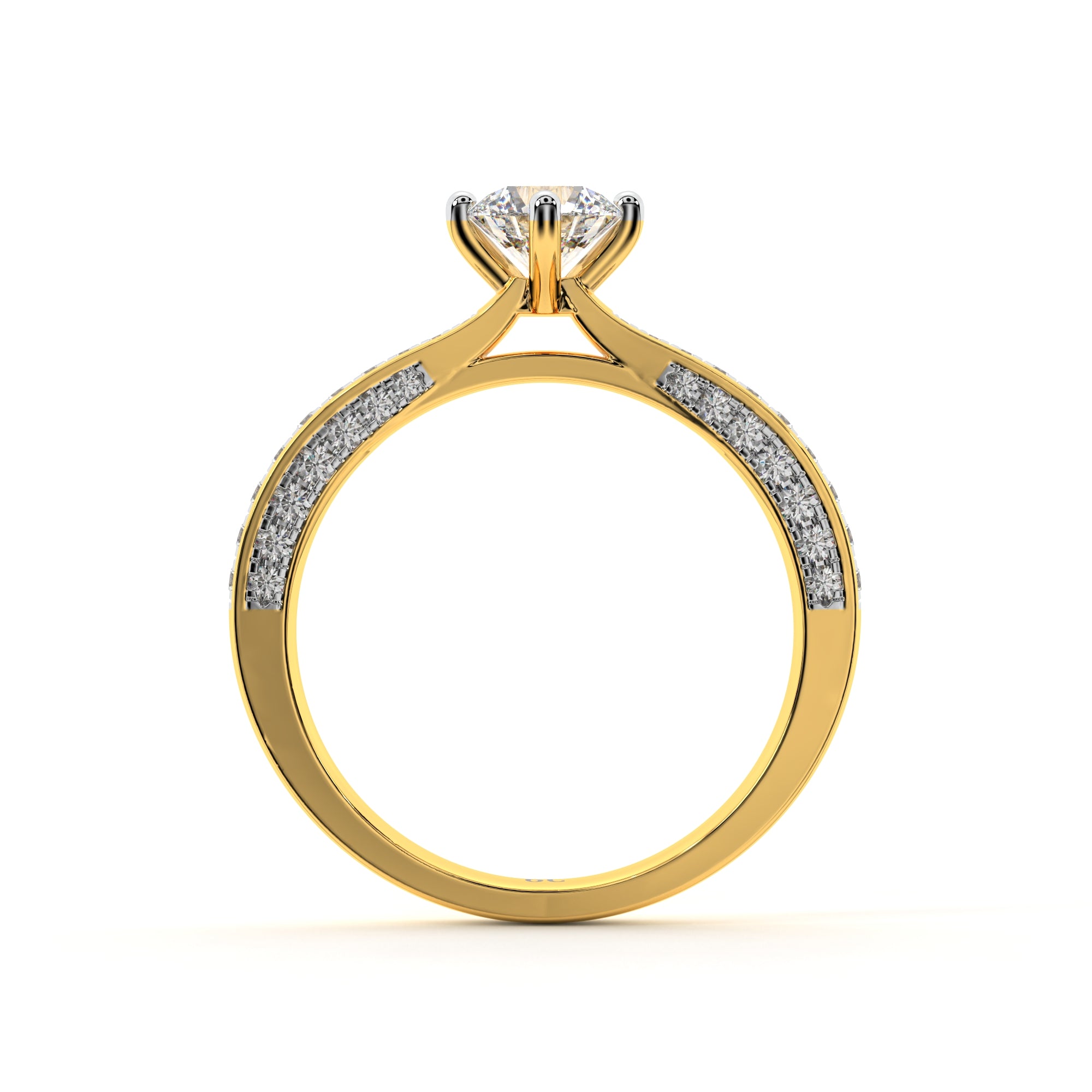 Dazzling Surroundings Solitaire RIng