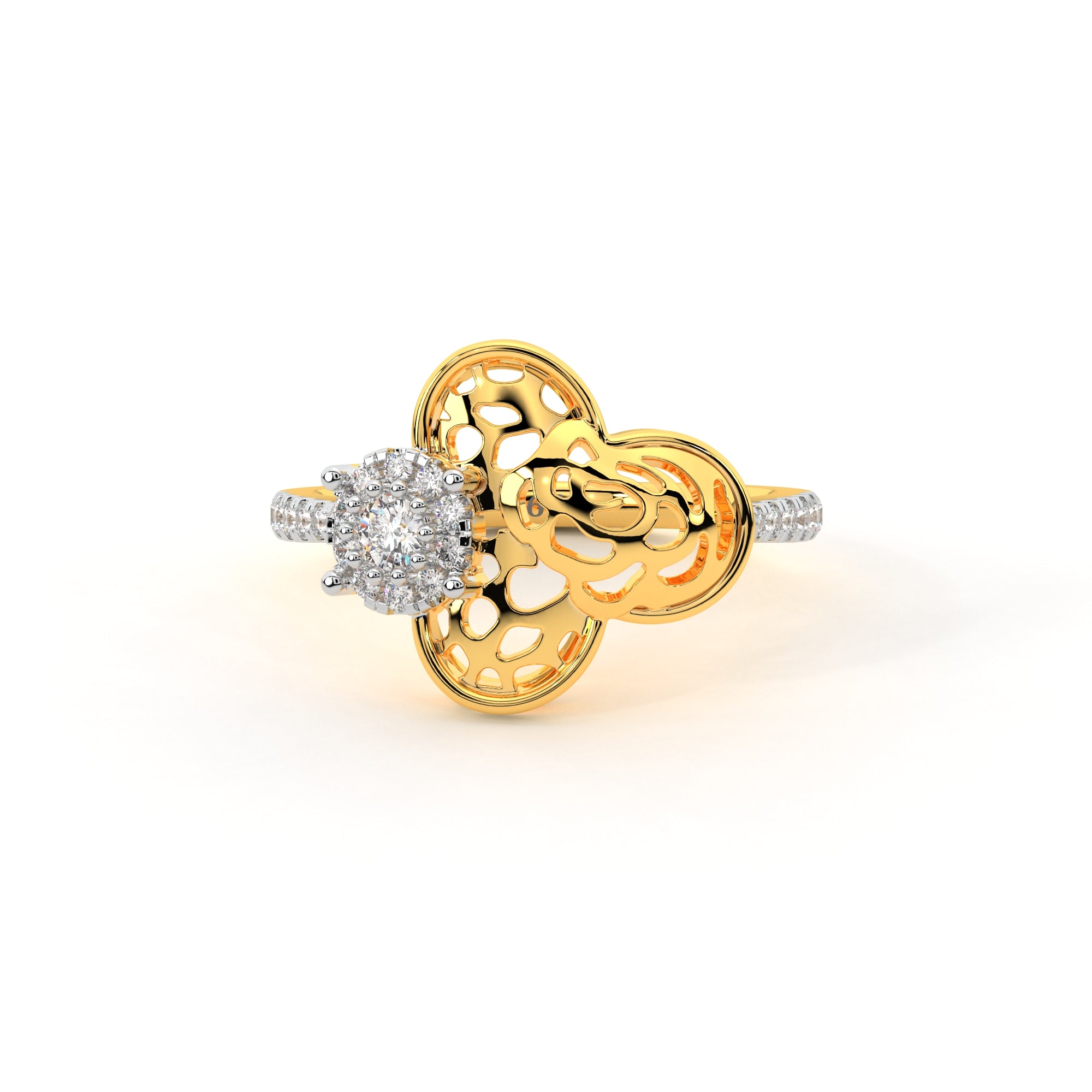 Blooming Flower Diamond Ring