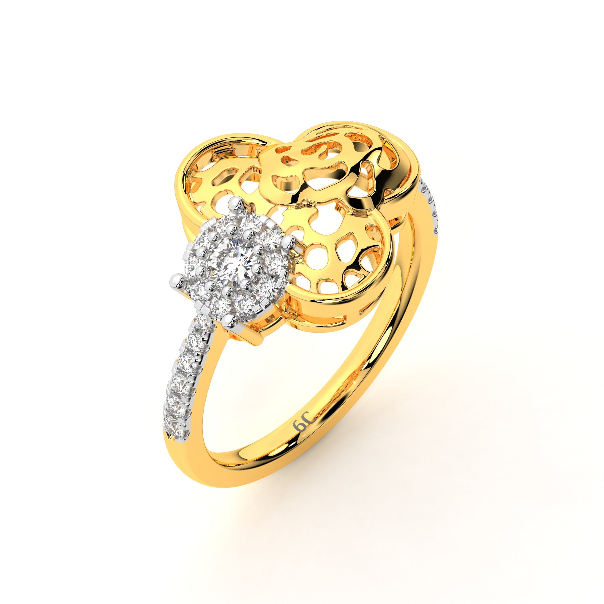 Blooming Flower Diamond Ring
