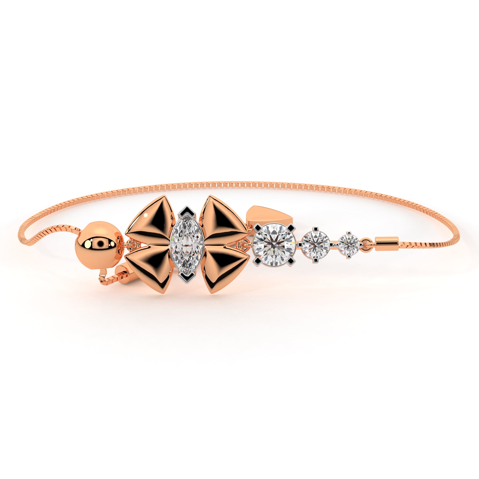 Transforming Butterfly Diamond Bracelet