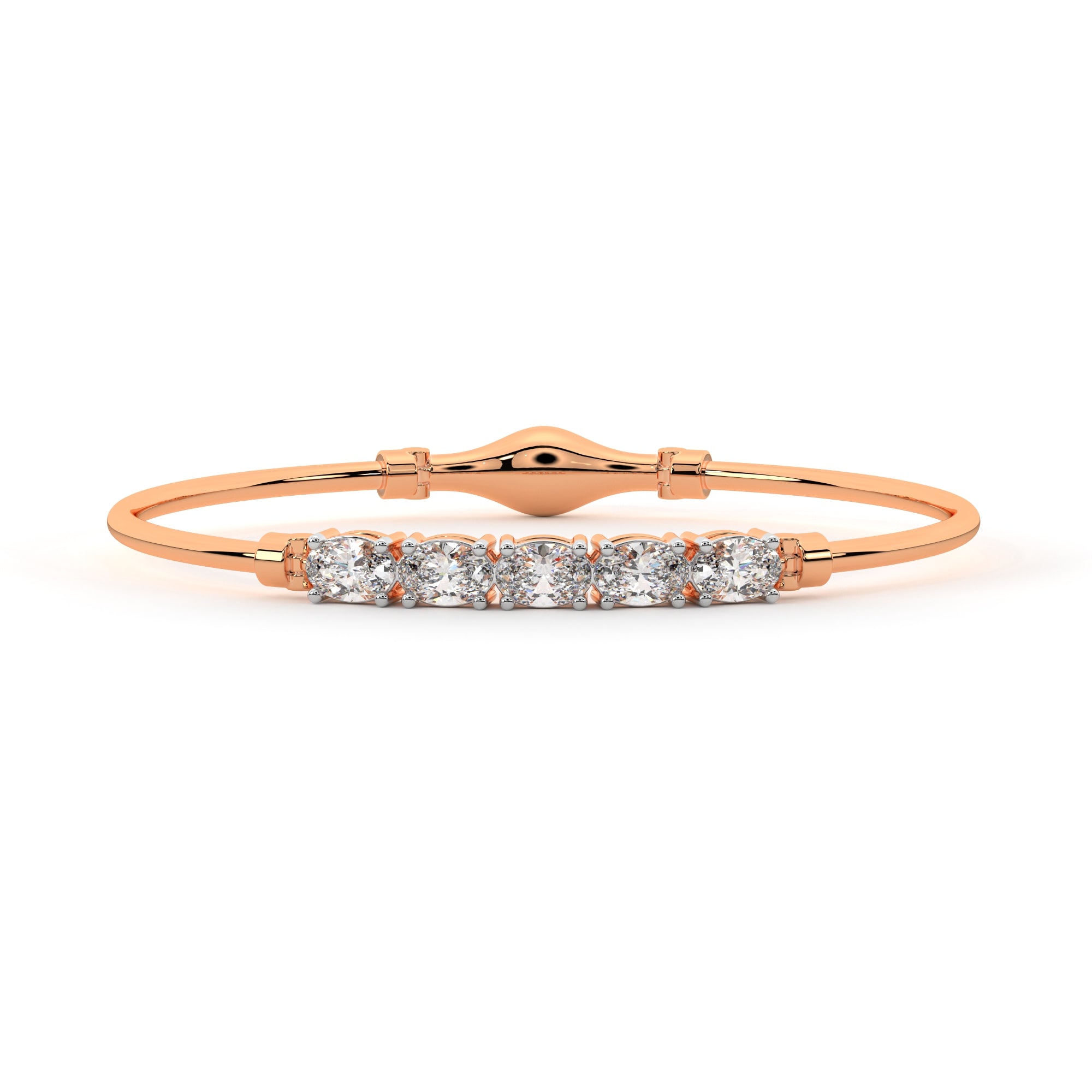 Executive's Diamond Cuff bracelet (Rose Gold)