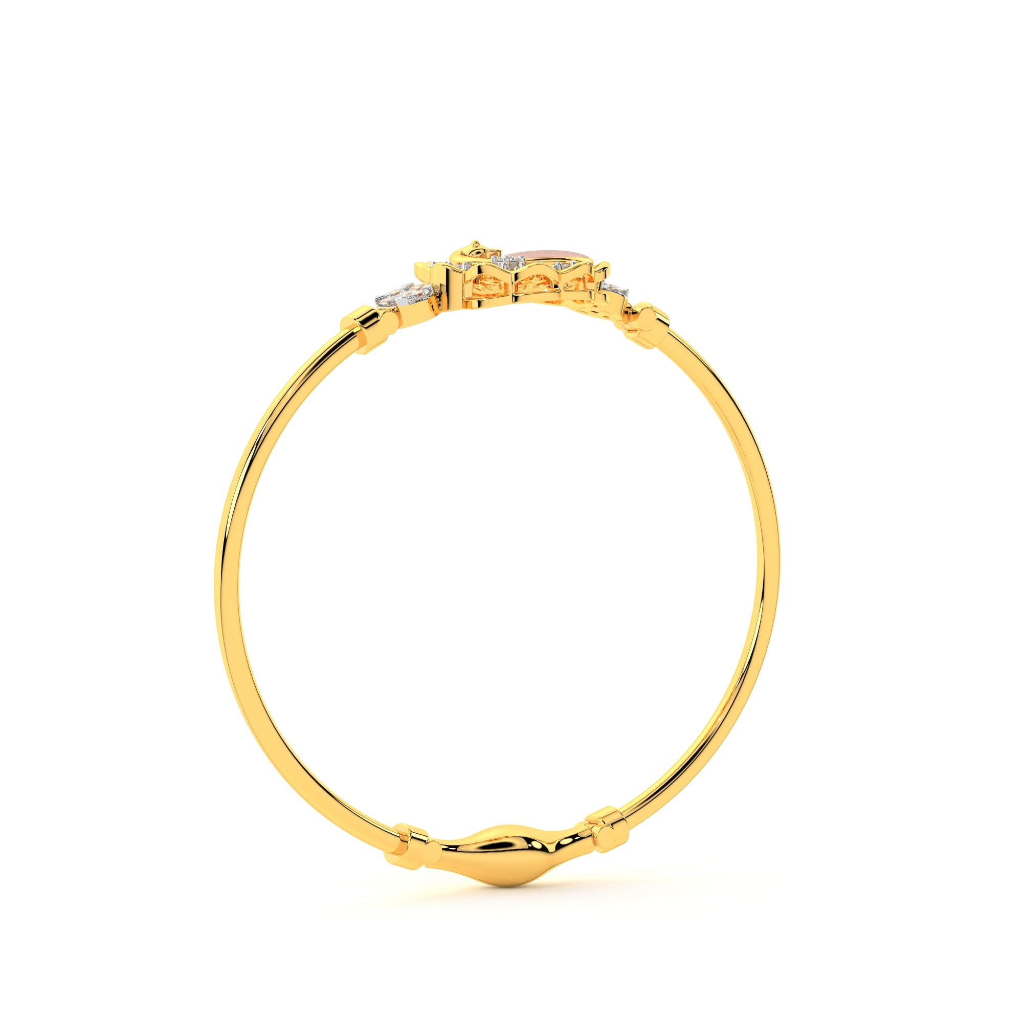 Mesmerizing Mehndi Diamond Bracelet