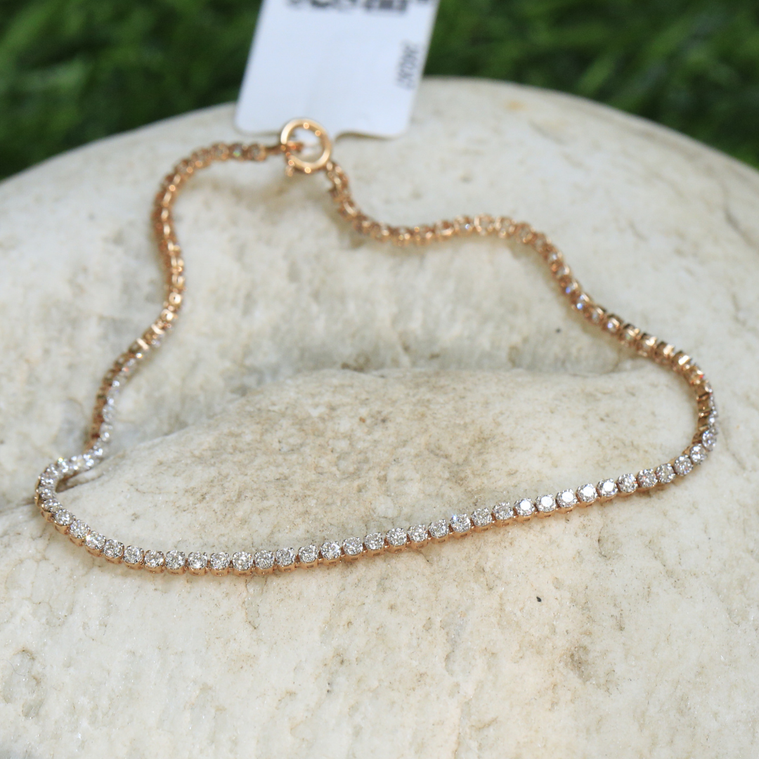 Timeless Flexible Diamond Bracelet (Rose Gold)