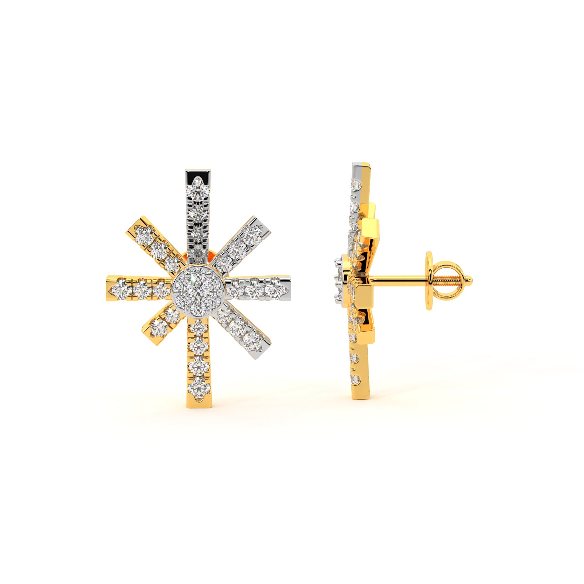 Sunlit Radiance Diamond Earrings