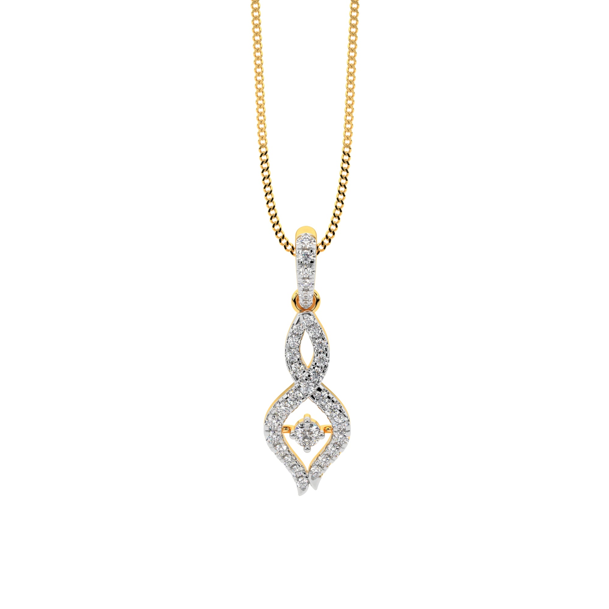 Timeless Swirl Diamond Pendant