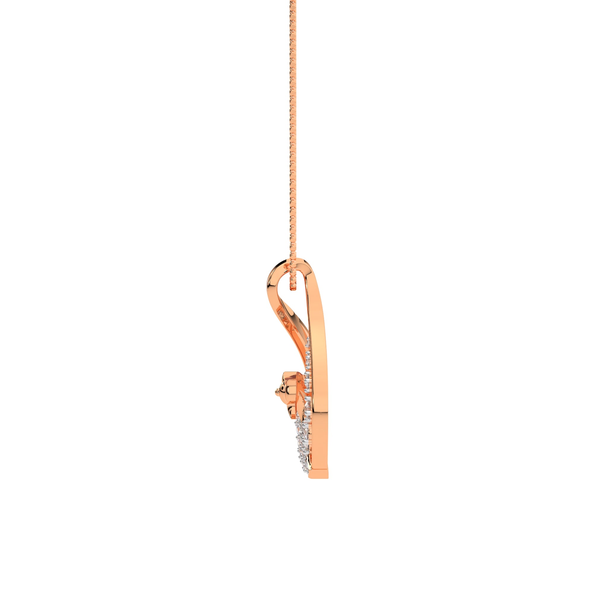 MOP Peacock Diamond Pendant