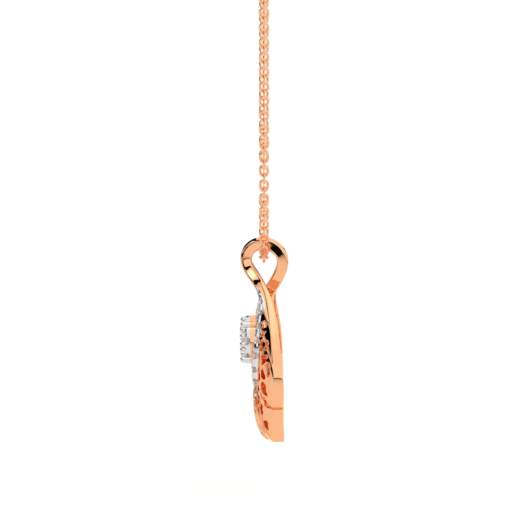 Sparkling Flower of Life Diamond Necklace