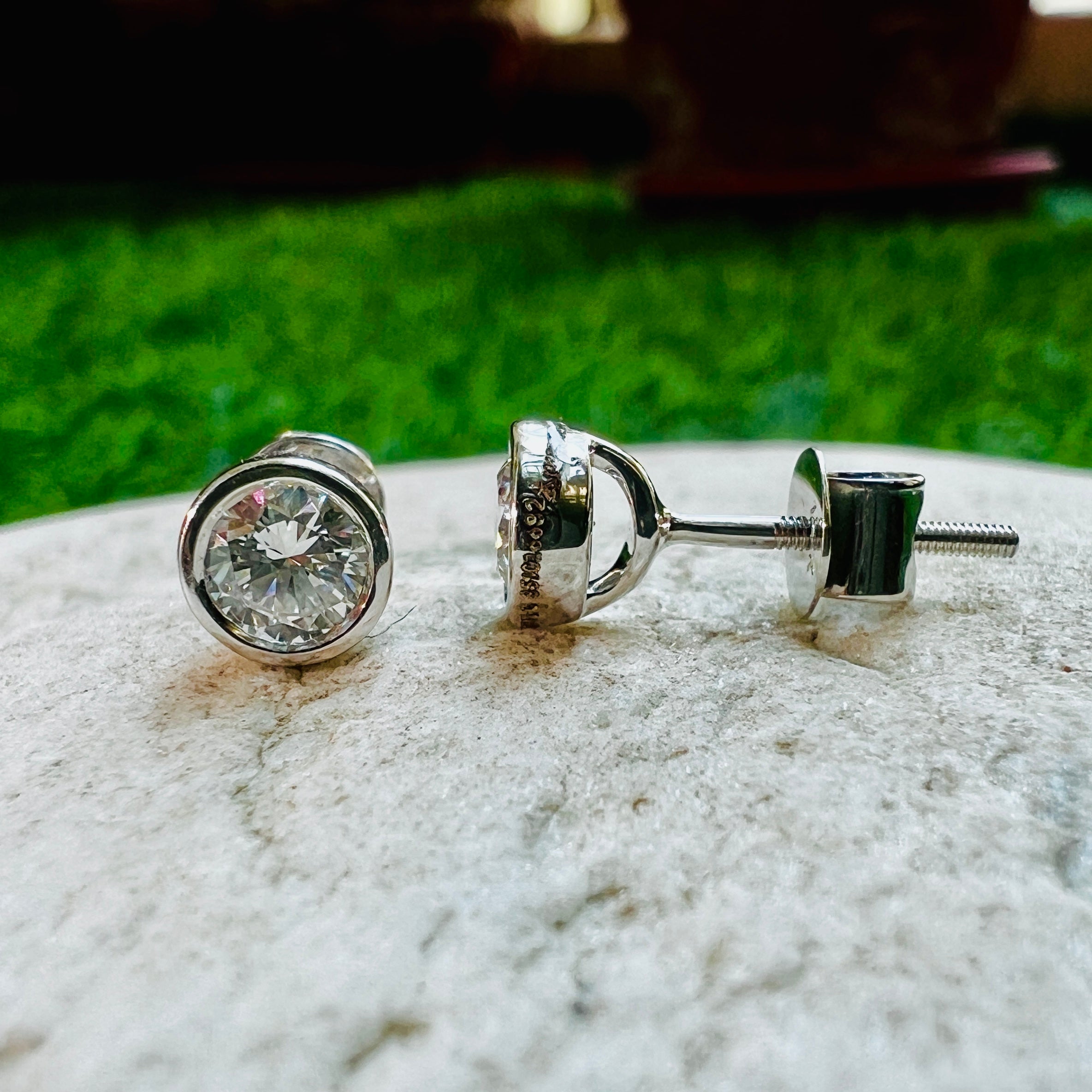 Perfect Round Solitaire Stud Earrings