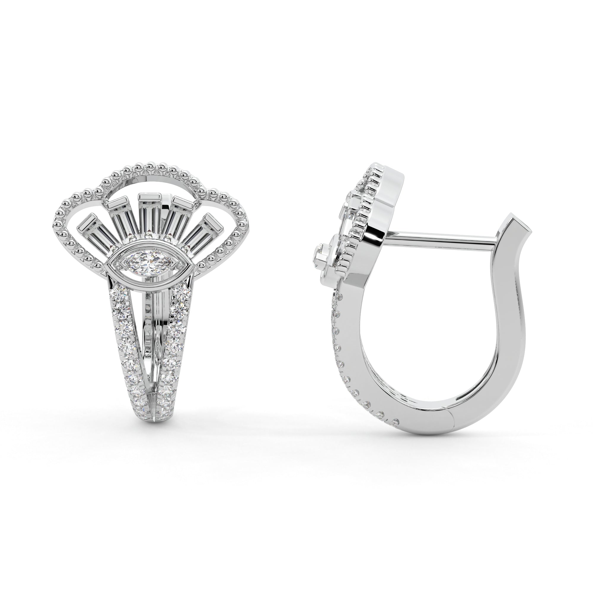 Lucky Diamond Gaze Hoops