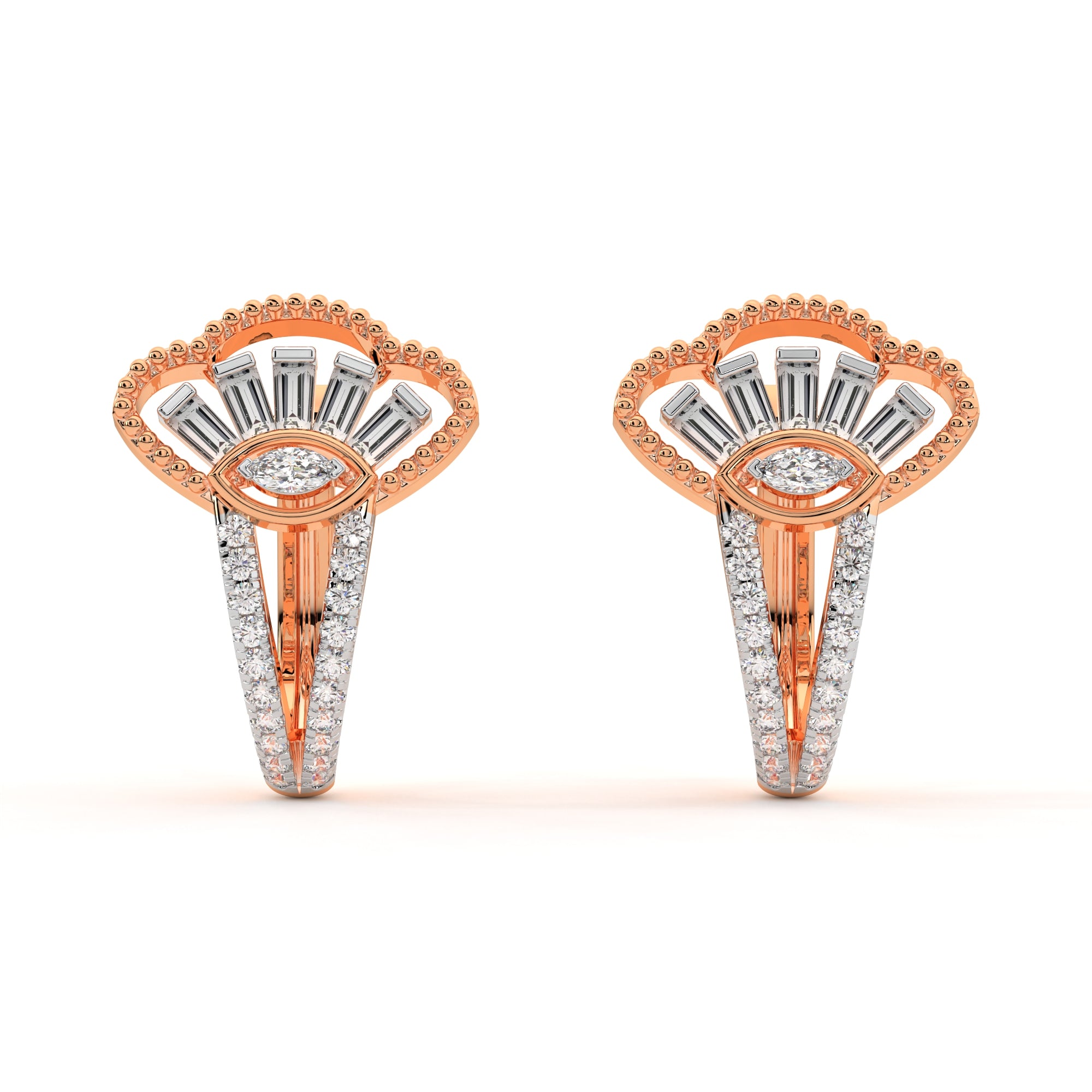 Lucky Diamond Gaze Hoops