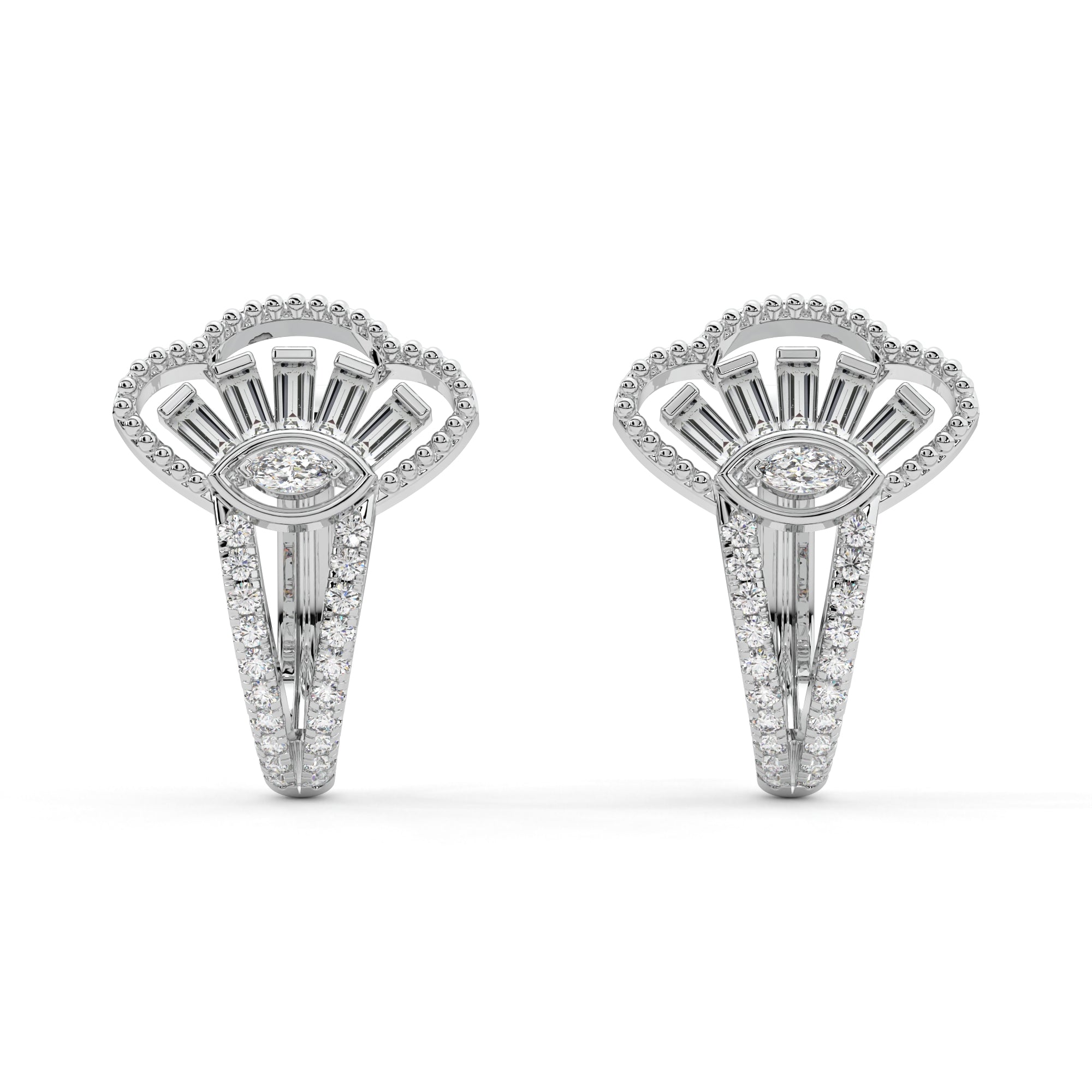Lucky Diamond Gaze Hoops
