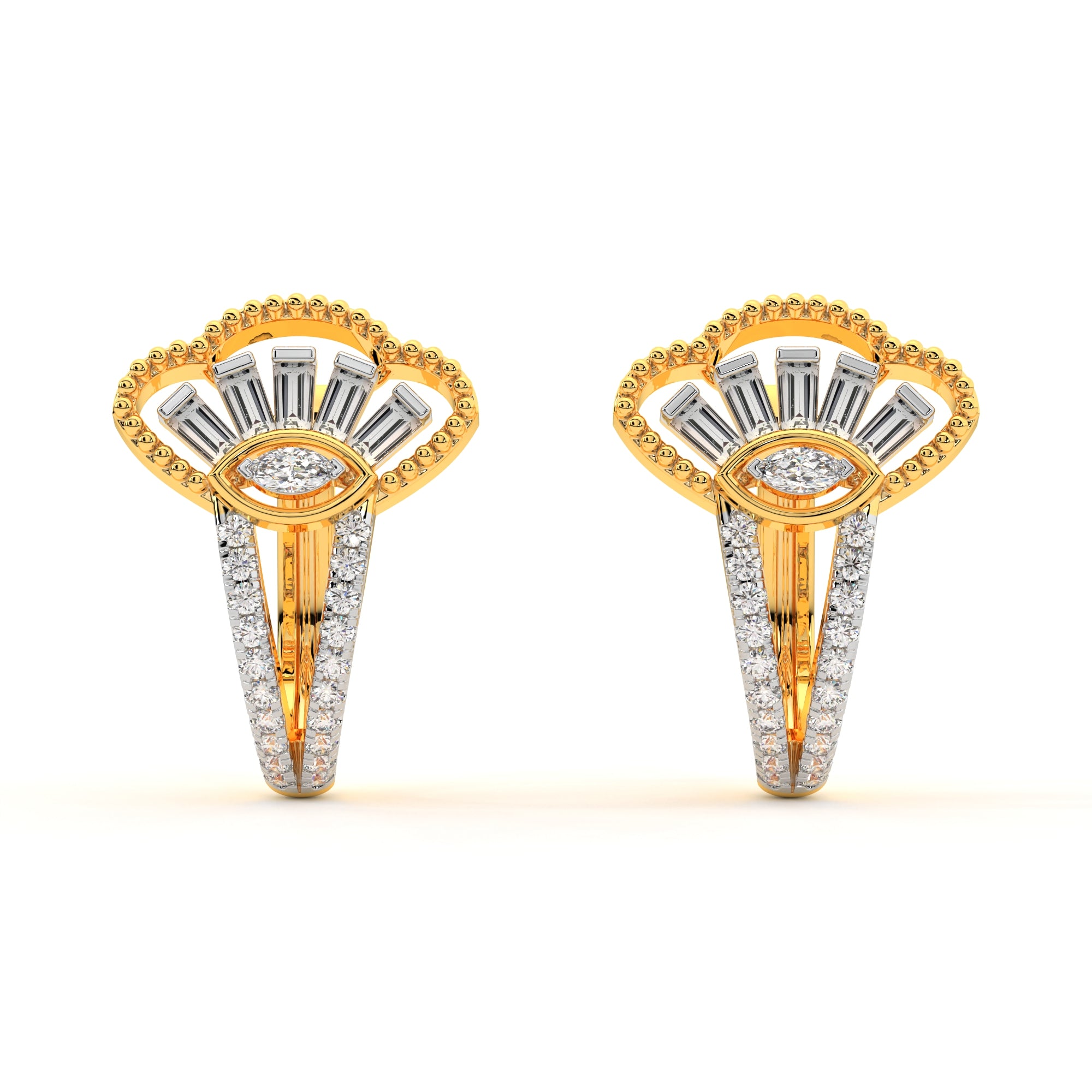 Lucky Diamond Gaze Hoops