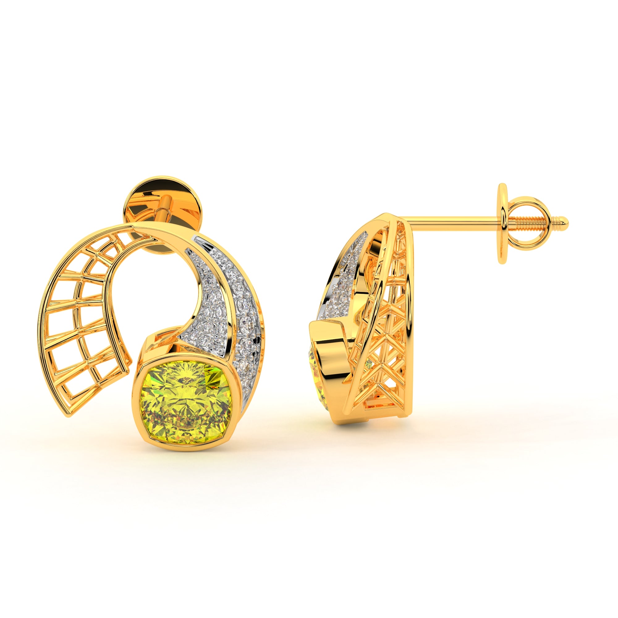 Sparkling Daimhin Diamond Tops (Yellow Gold)