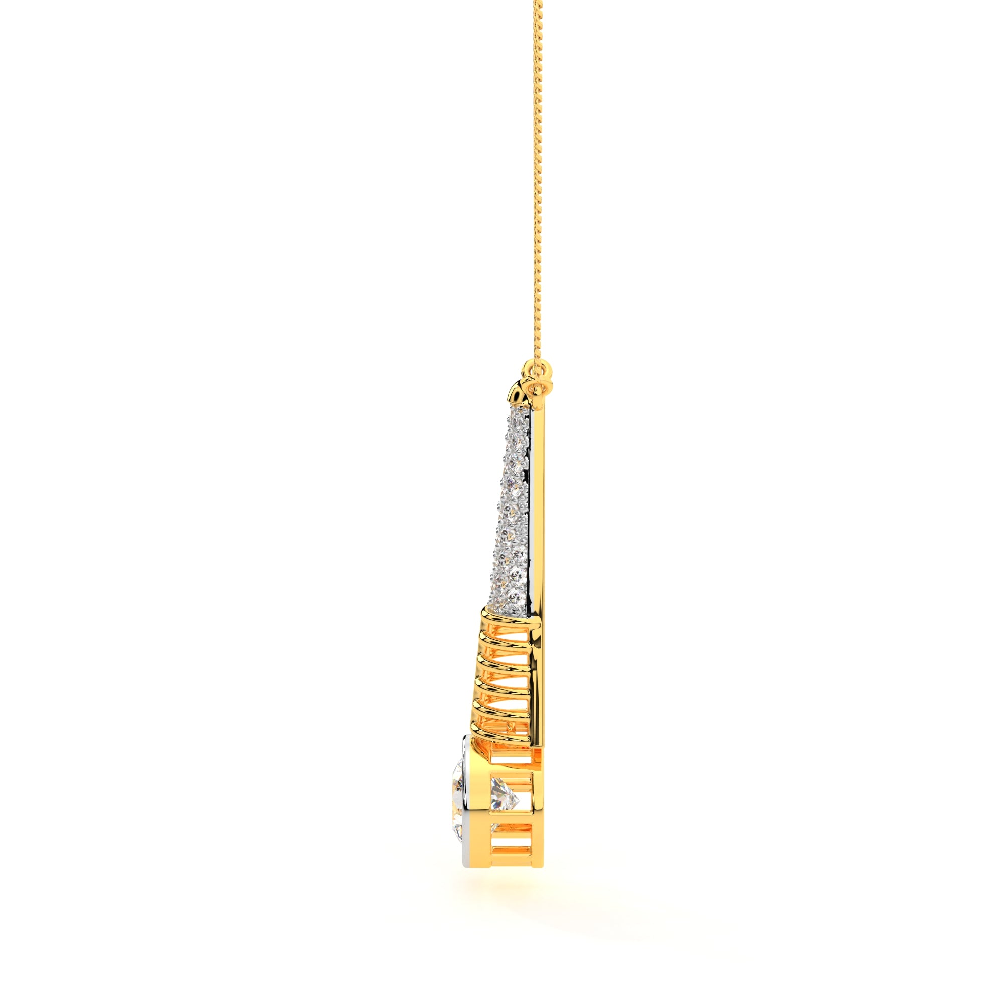 Cascading Turkish Diamond Drop Pendant