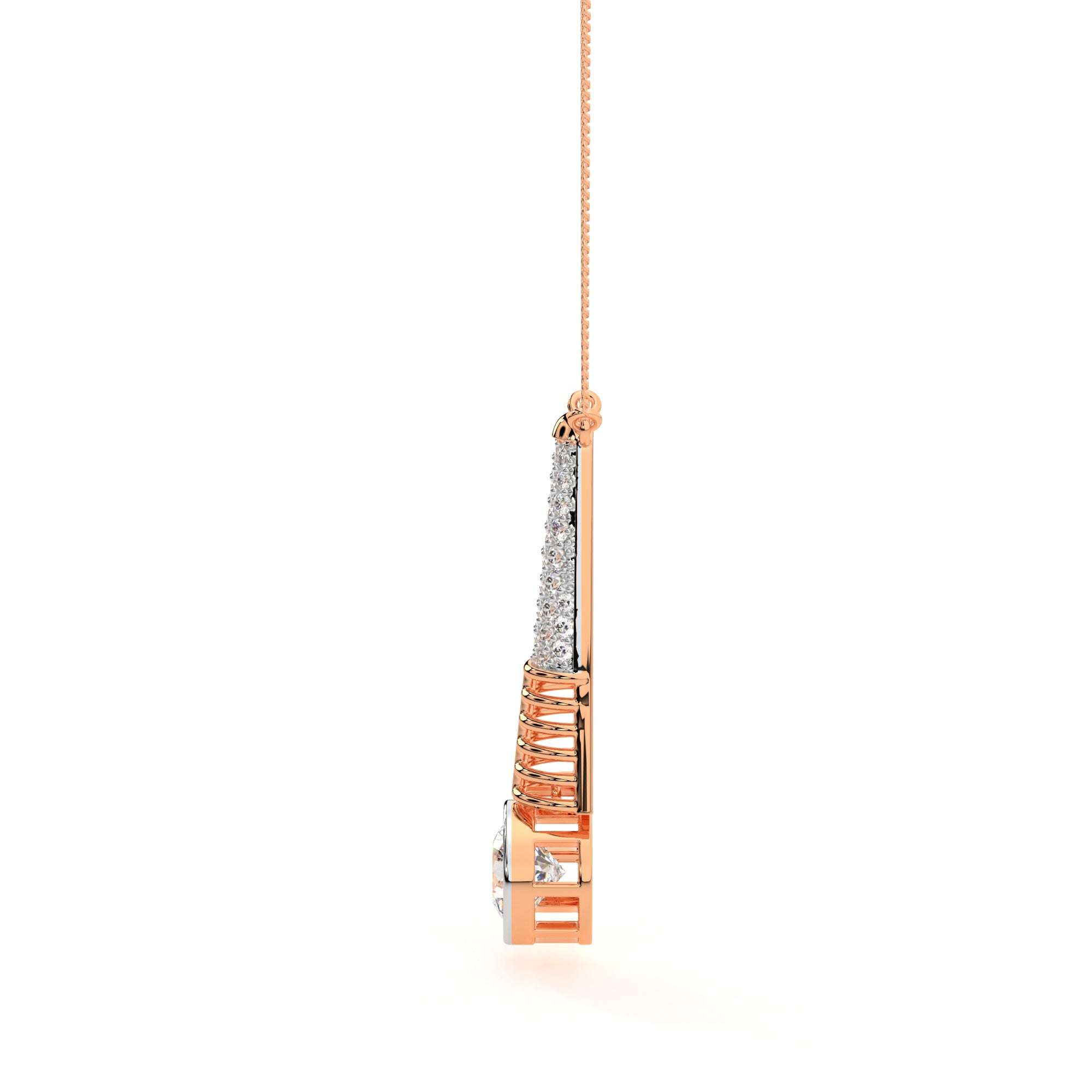 Cascading Turkish Diamond Drop Pendant