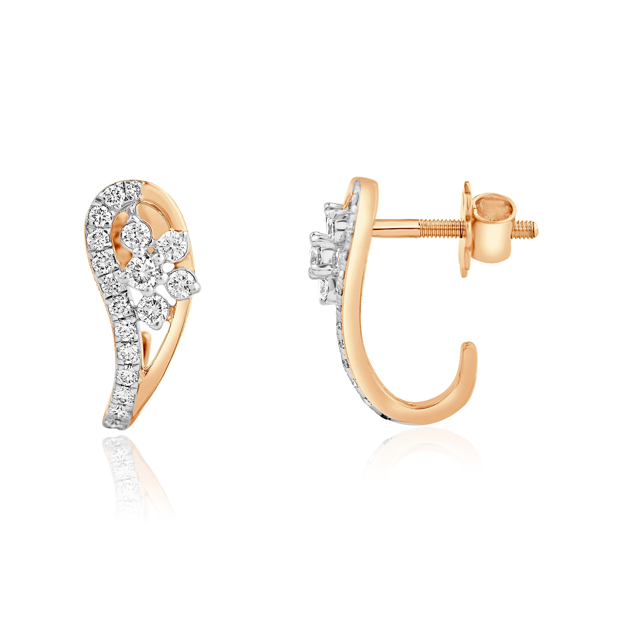 Avni Lab Grown Diamond J Tops (Rose Gold)