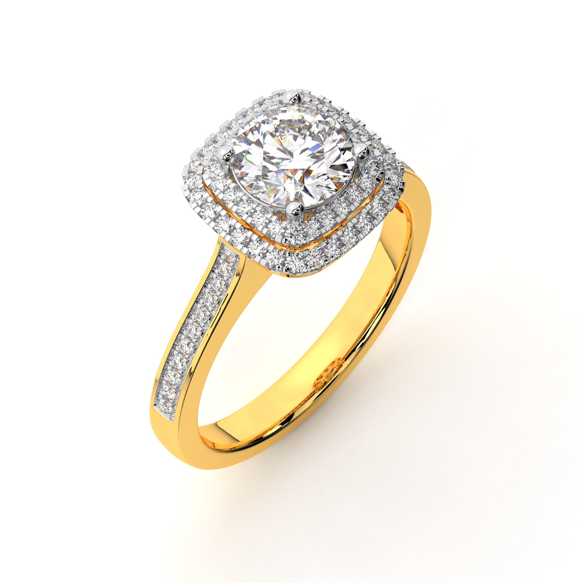 Captivating Halo Solitaire Ring