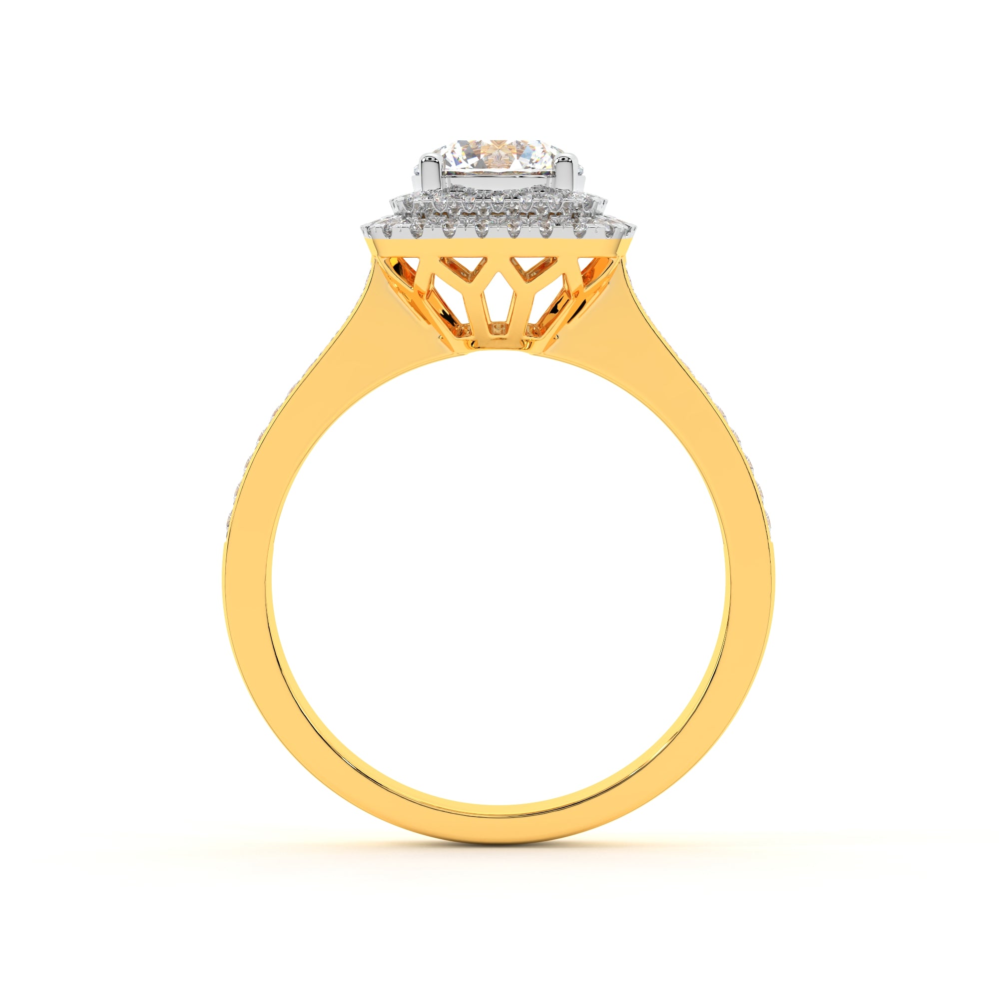 Captivating Halo Solitaire Ring