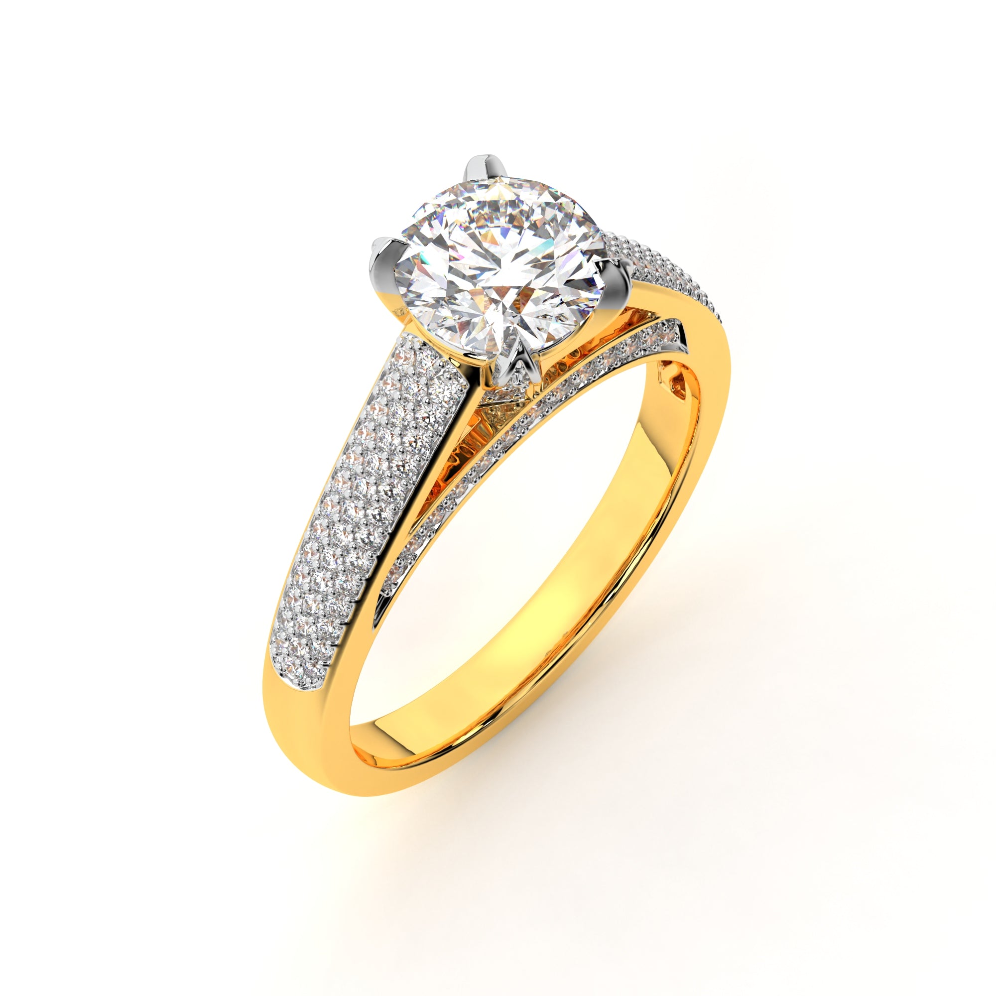 Stellar Solitaire Ring