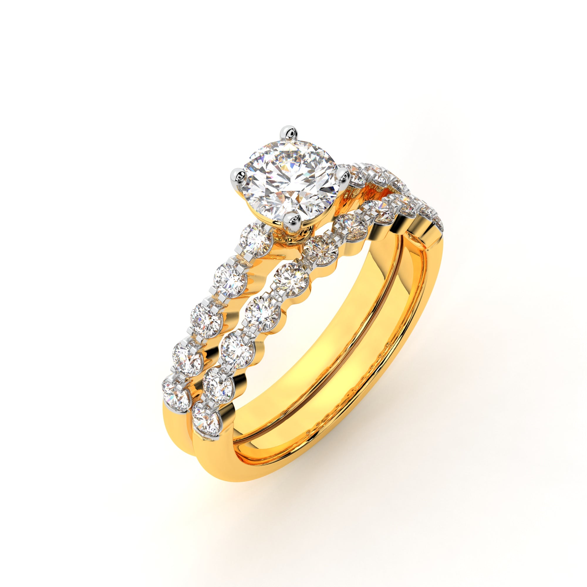 Sunflower Bloom Solitaire Ring