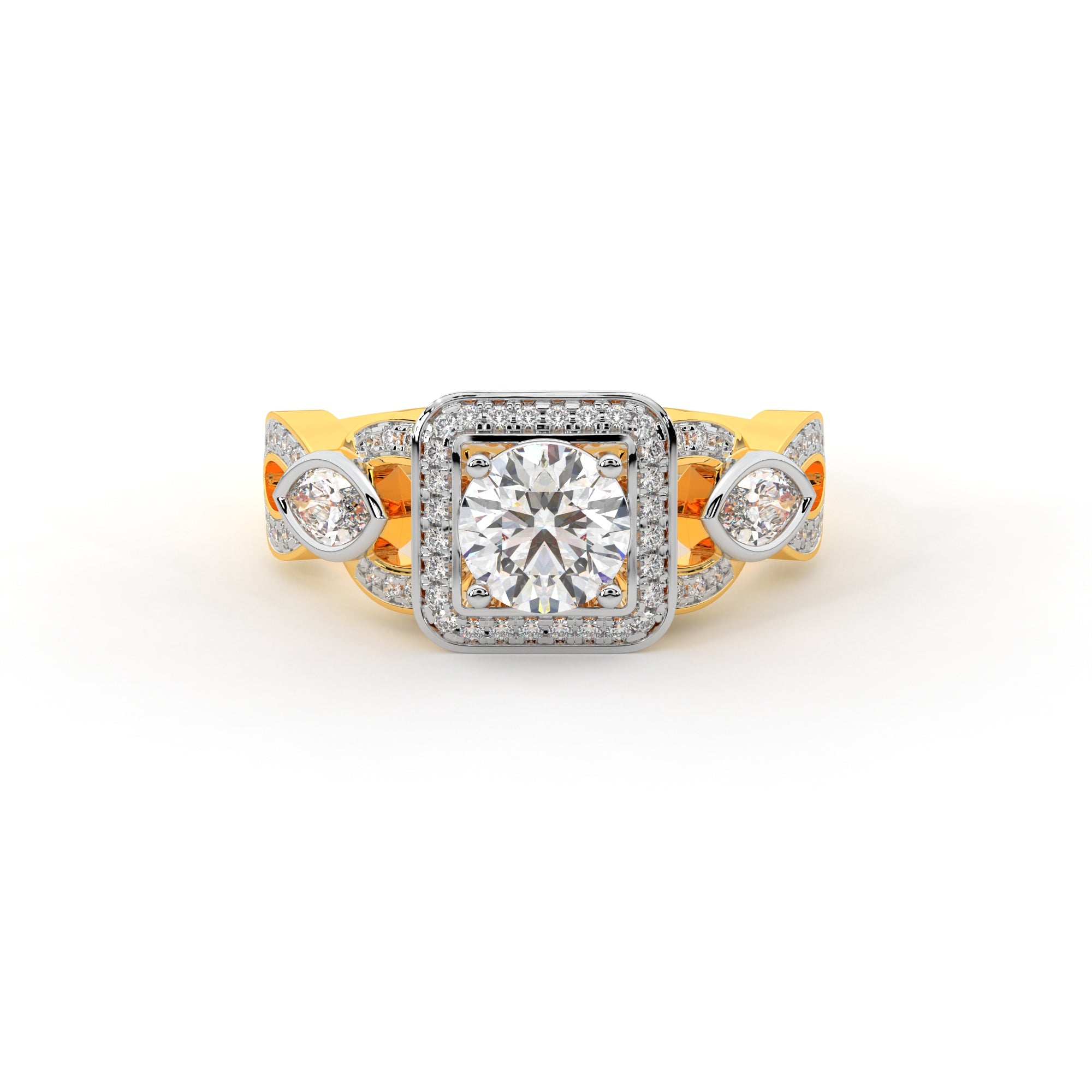 Mesmerizing Moonbeam Halo Ring