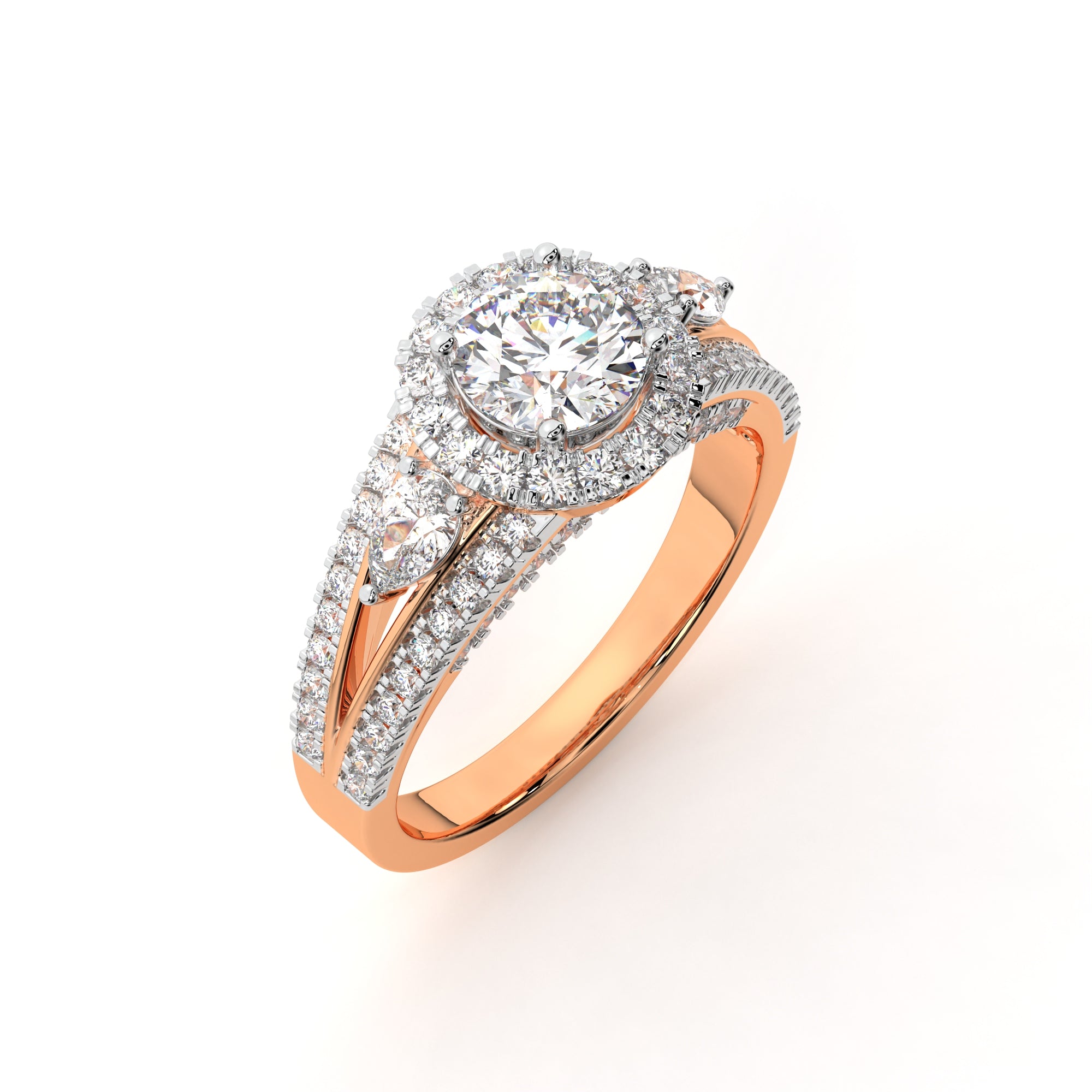 Executive Halo Ring For Her