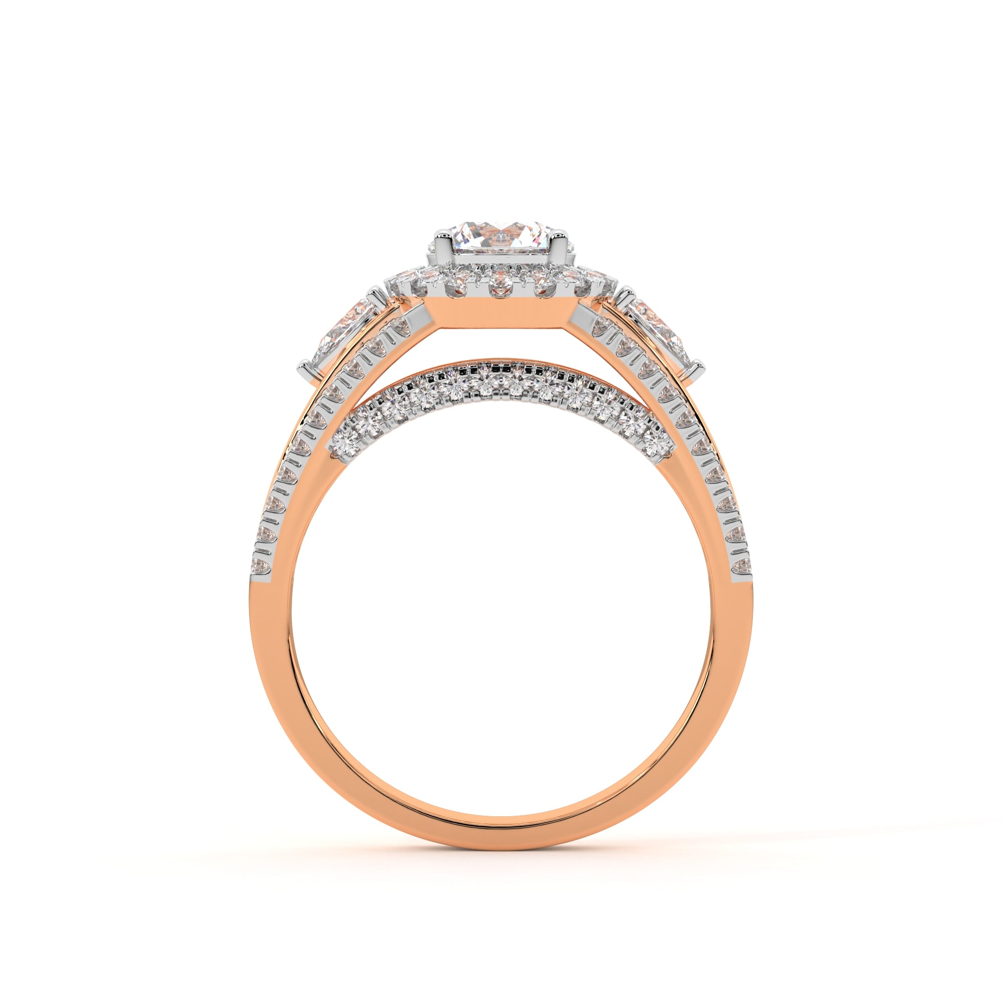 Executive Halo Ring For Her