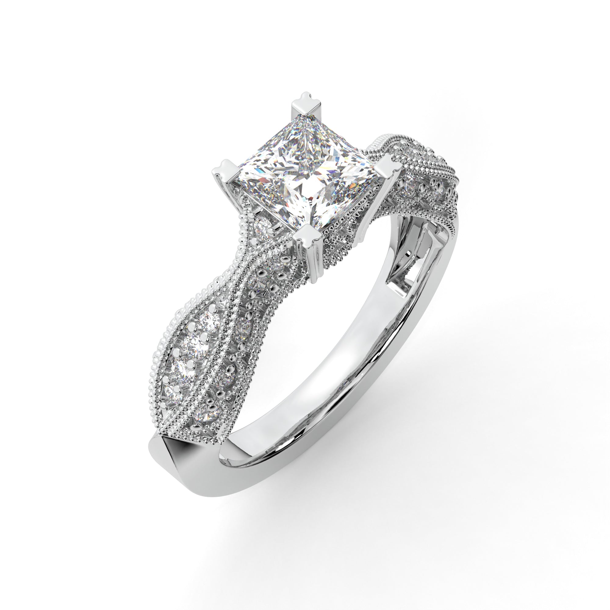 Majestic Princess Cut Solitaire