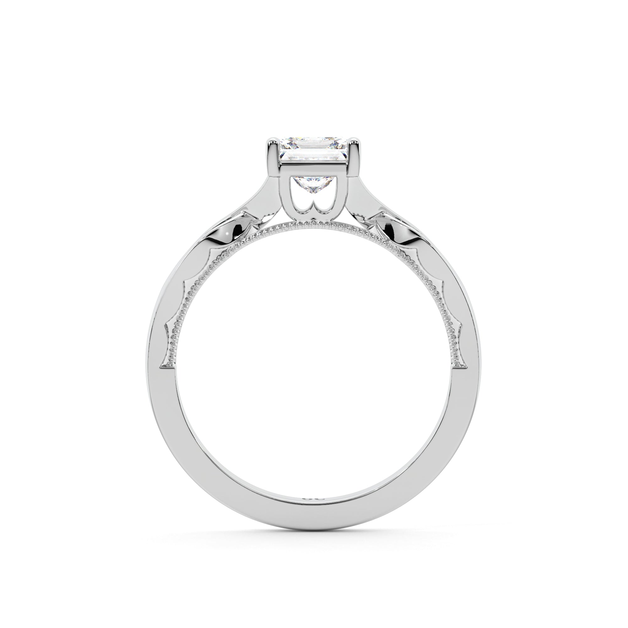 Princess Solitaire Ring