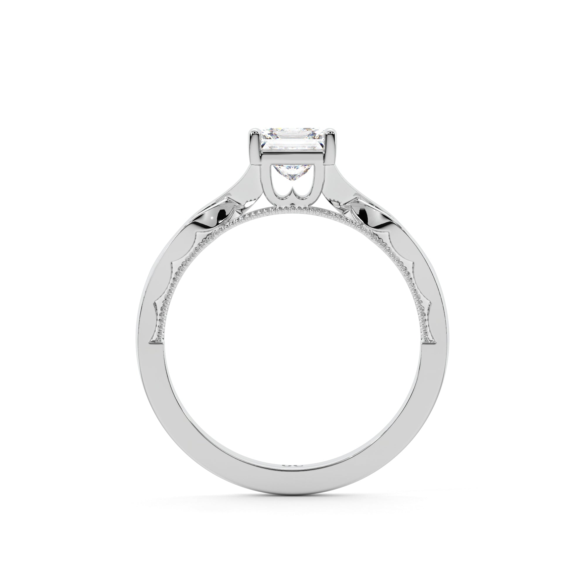 Princess Solitaire Ring