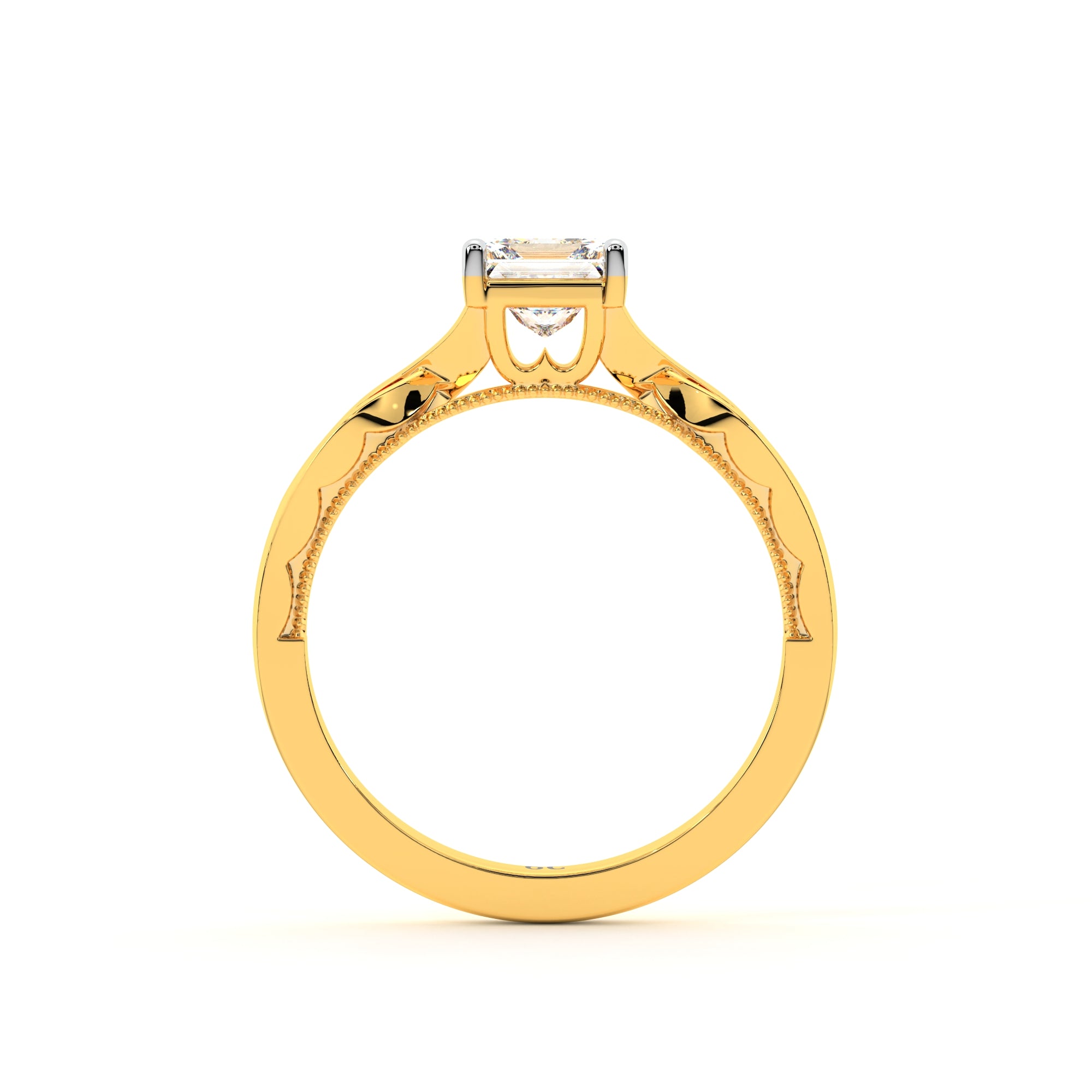 Princess Solitaire Ring